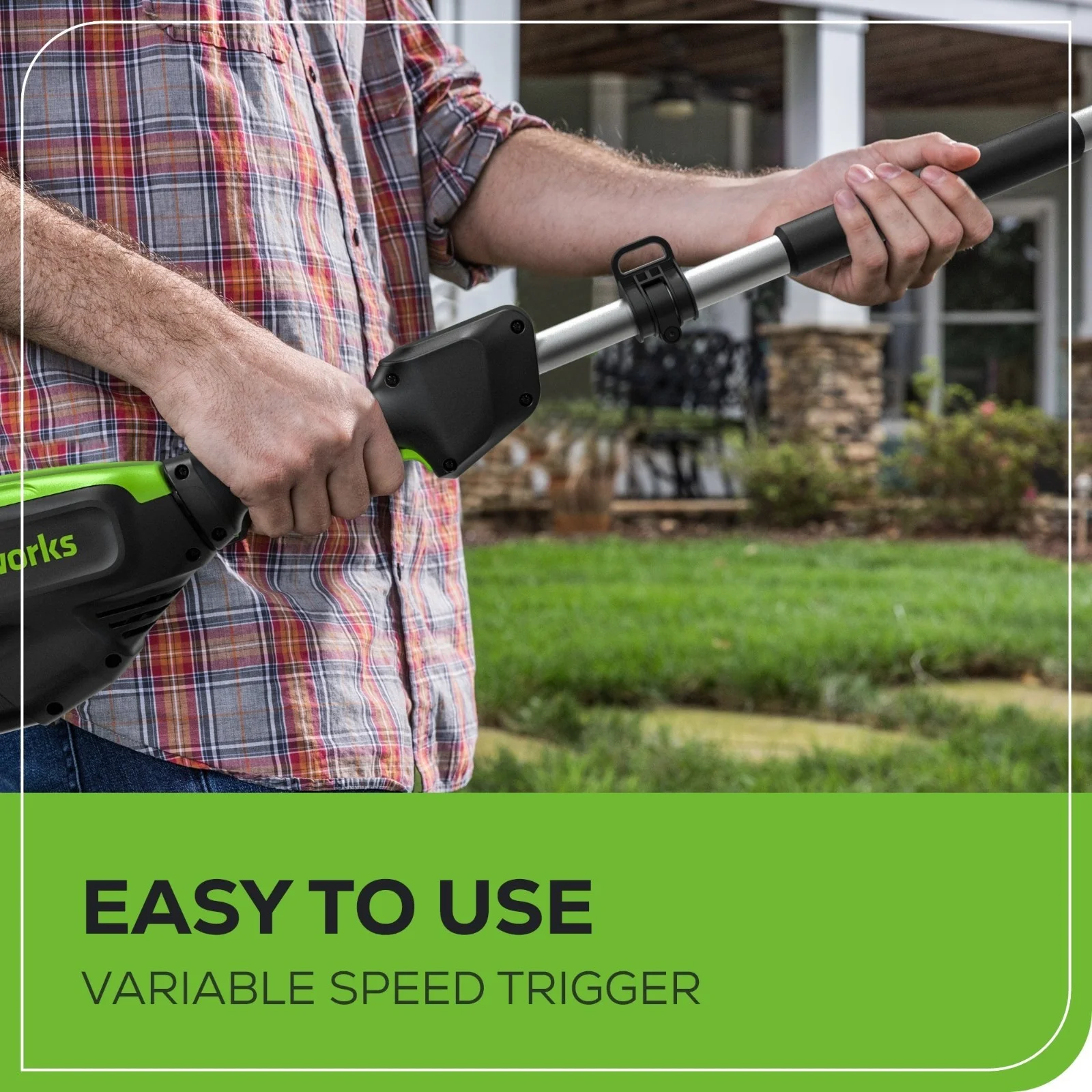 80V 10 inch Pole Saw (Max Reach 14Ft) w/ 2Ah Battery and 2A Charger - Image 6