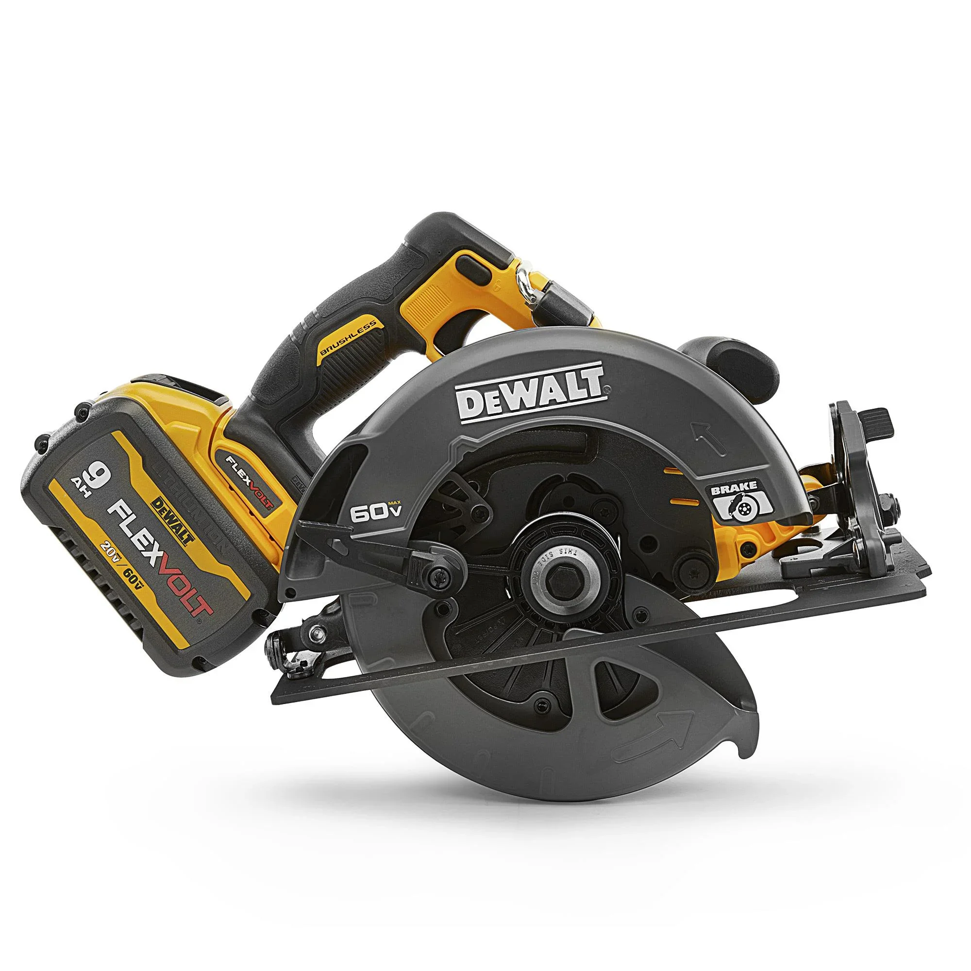 DeWalt FLEXVOLT 60 V 7-1/4 in. Cordless Brushless Circular Saw Kit (Battery & Charger)
