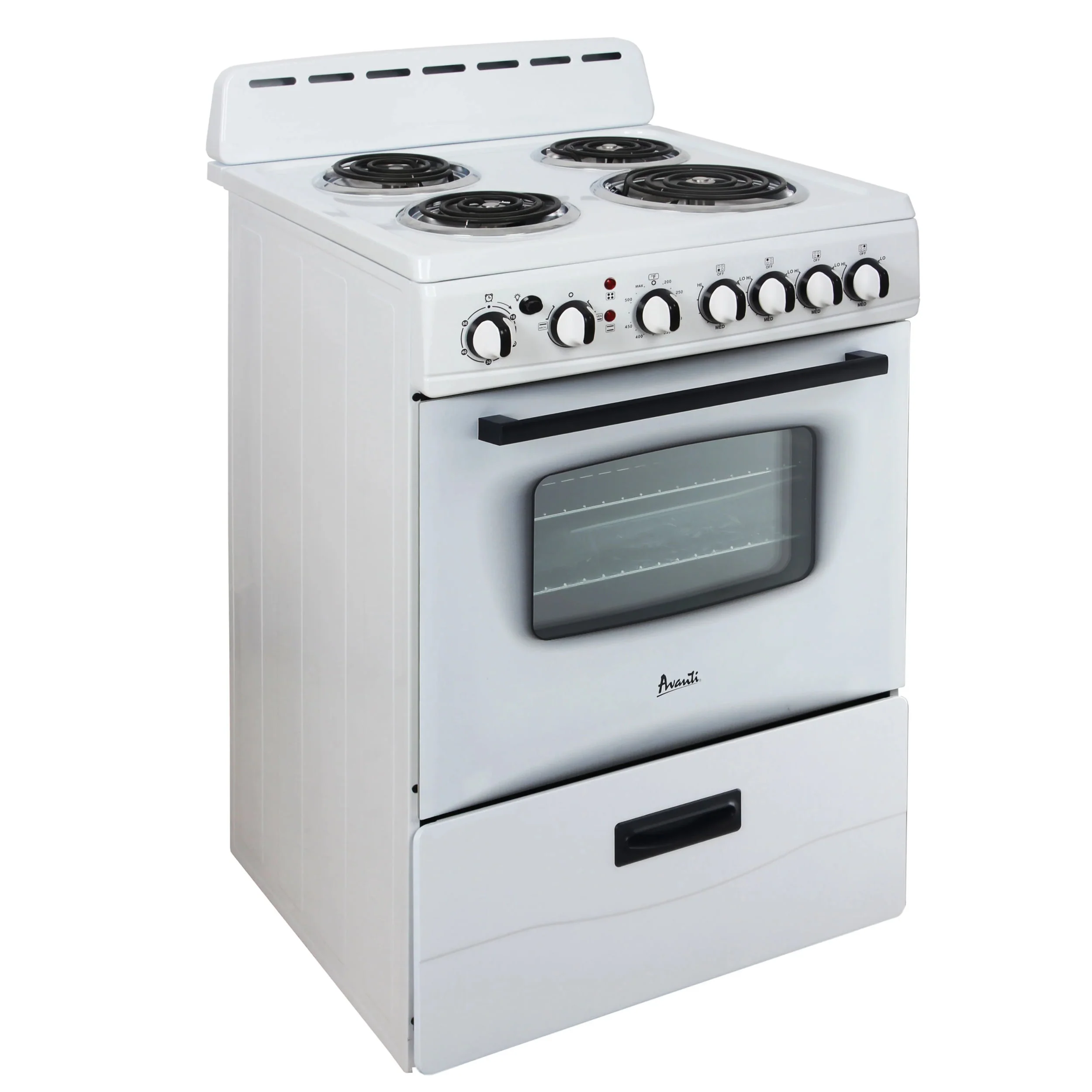 Avanti ERU240P0W 24 in Electric Freestanding Range - White