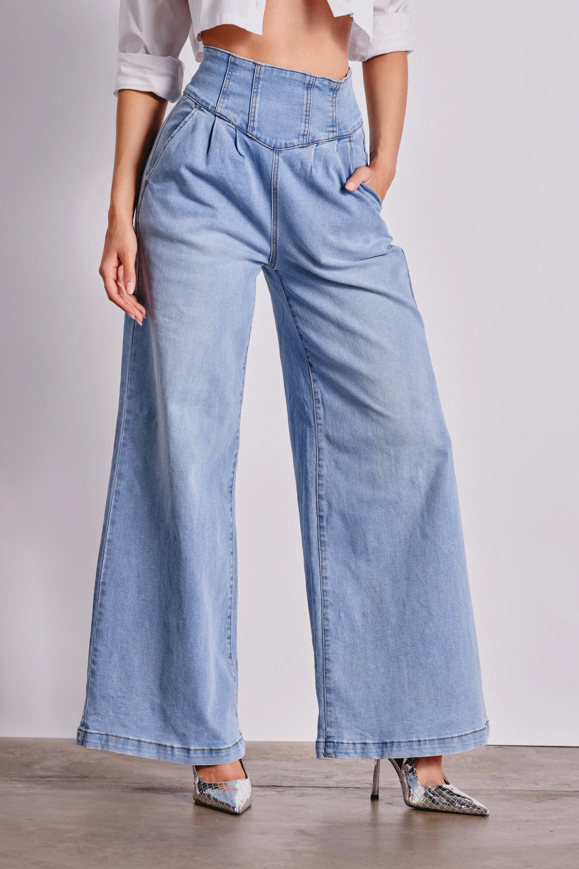 JENNY WIDE LEG DENIM - Akira Store
