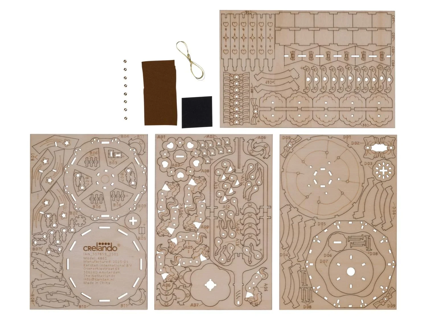 crelando Set de cration en bois