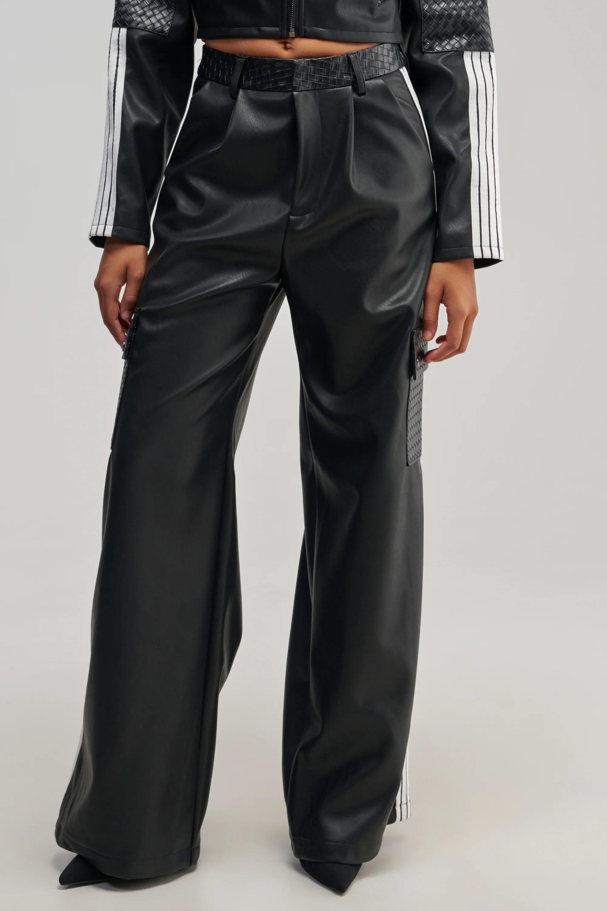 DONT TEST ME FAUX LEATHER TROUSER - Akira Store