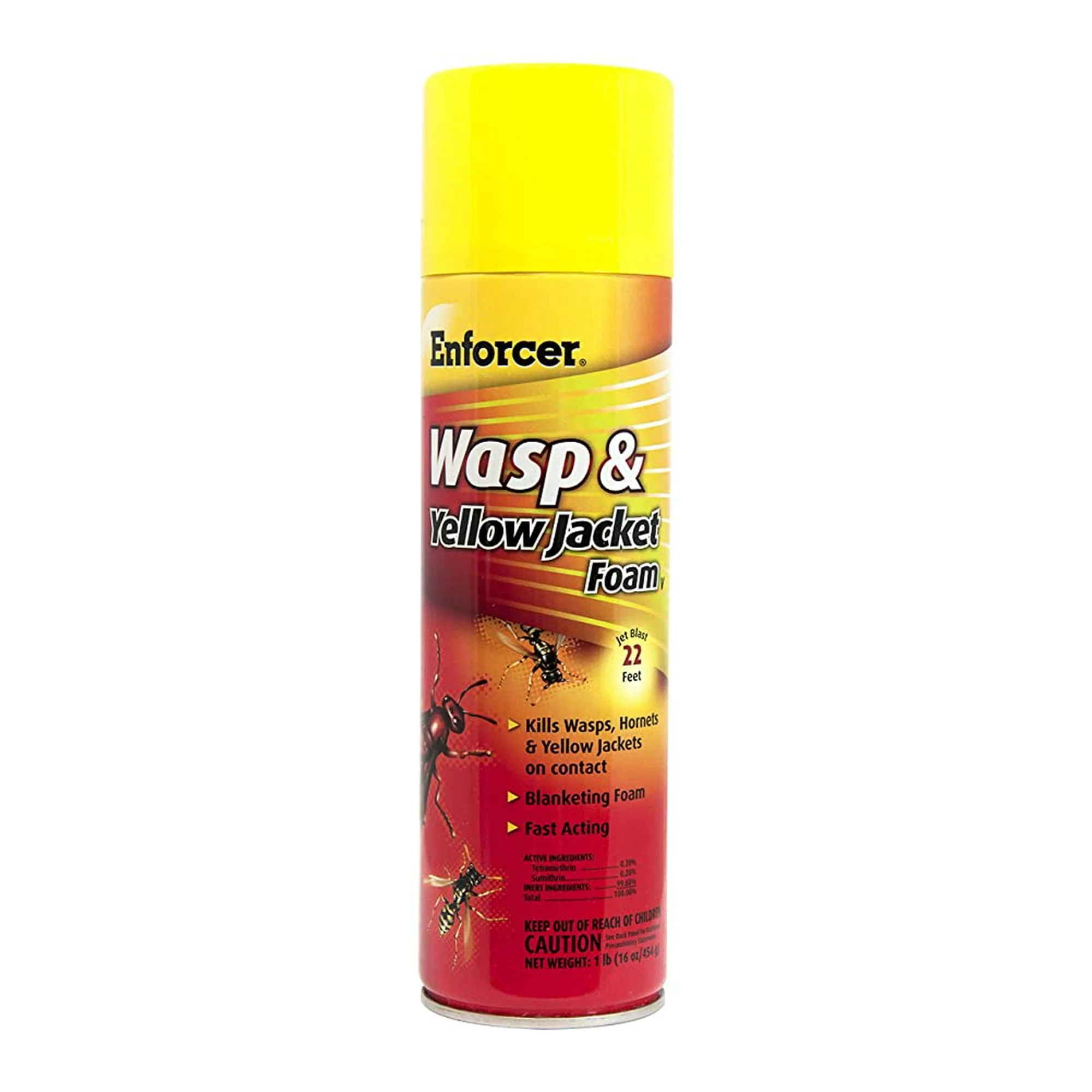 Enforcer Wasp & Yellow Jacket Foam Spray FWH16, 16 oz Can