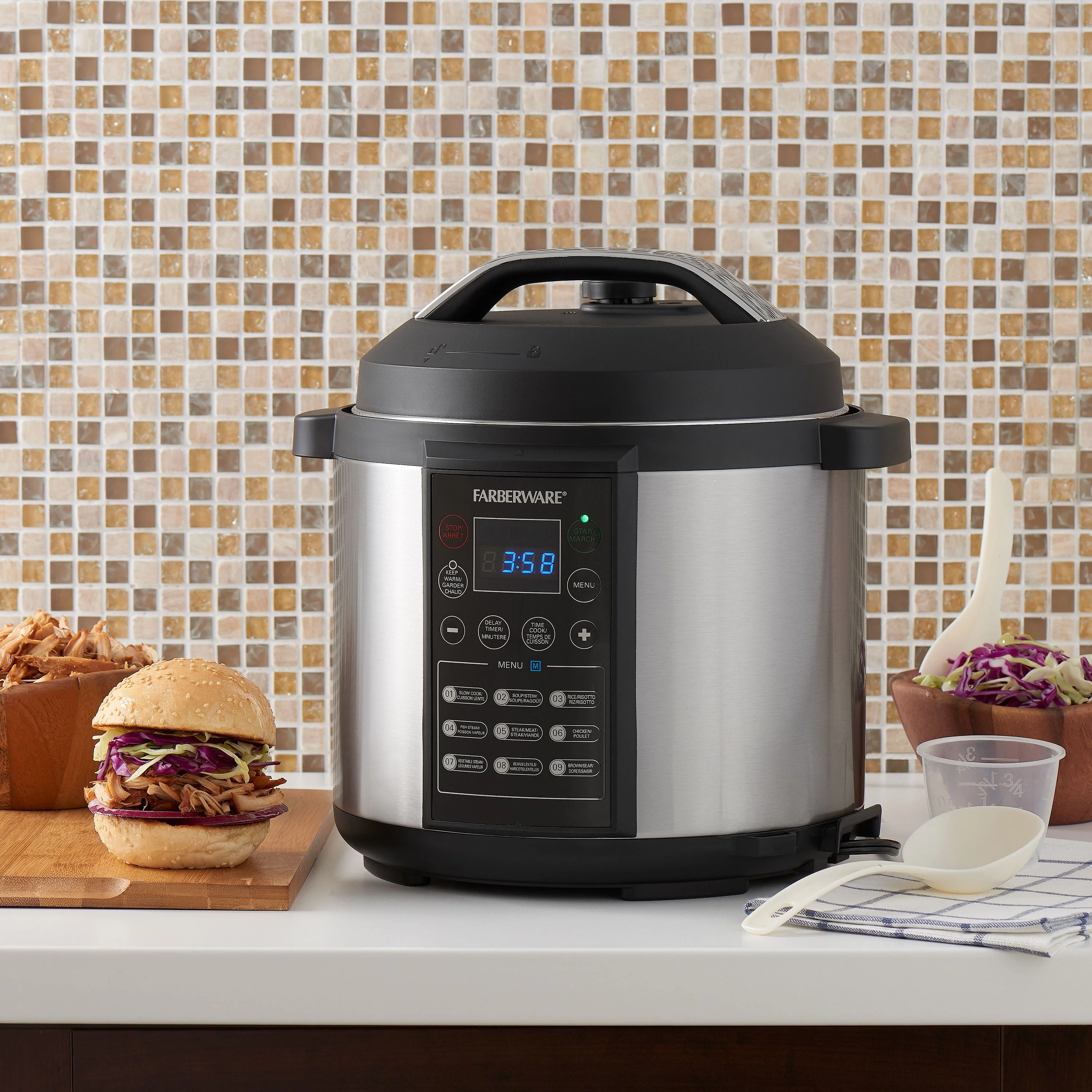 Farberware Programmable Digital Pressure Cooker, 6 Quart Image 2