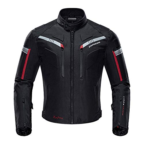 Motorcycle Jacket for Men with Removable CE Armor All Season
