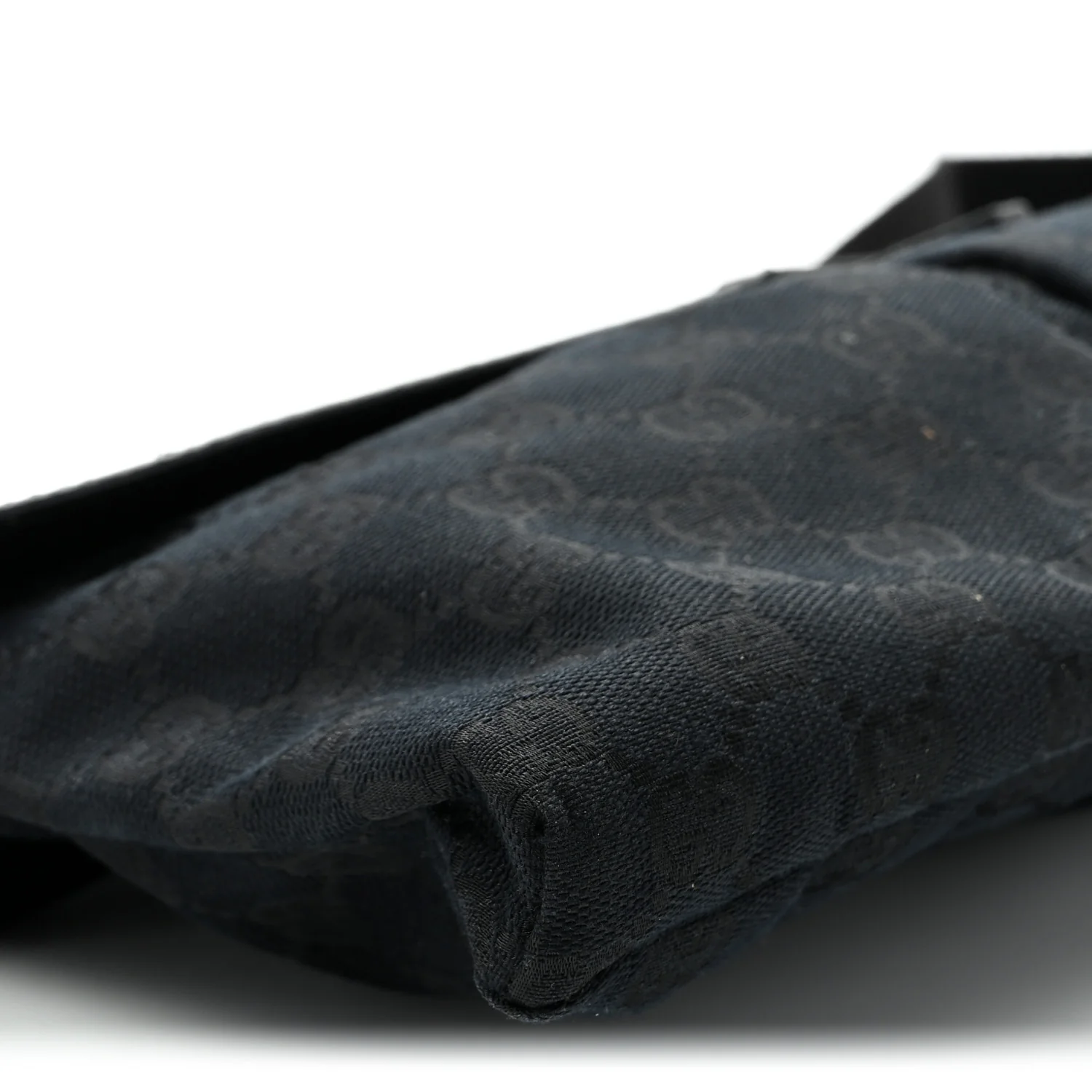 GG Monogram Double Pocket Belt Bag Black