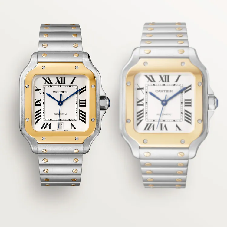 [Super Clone]SANTOS Gold Mix 39mm