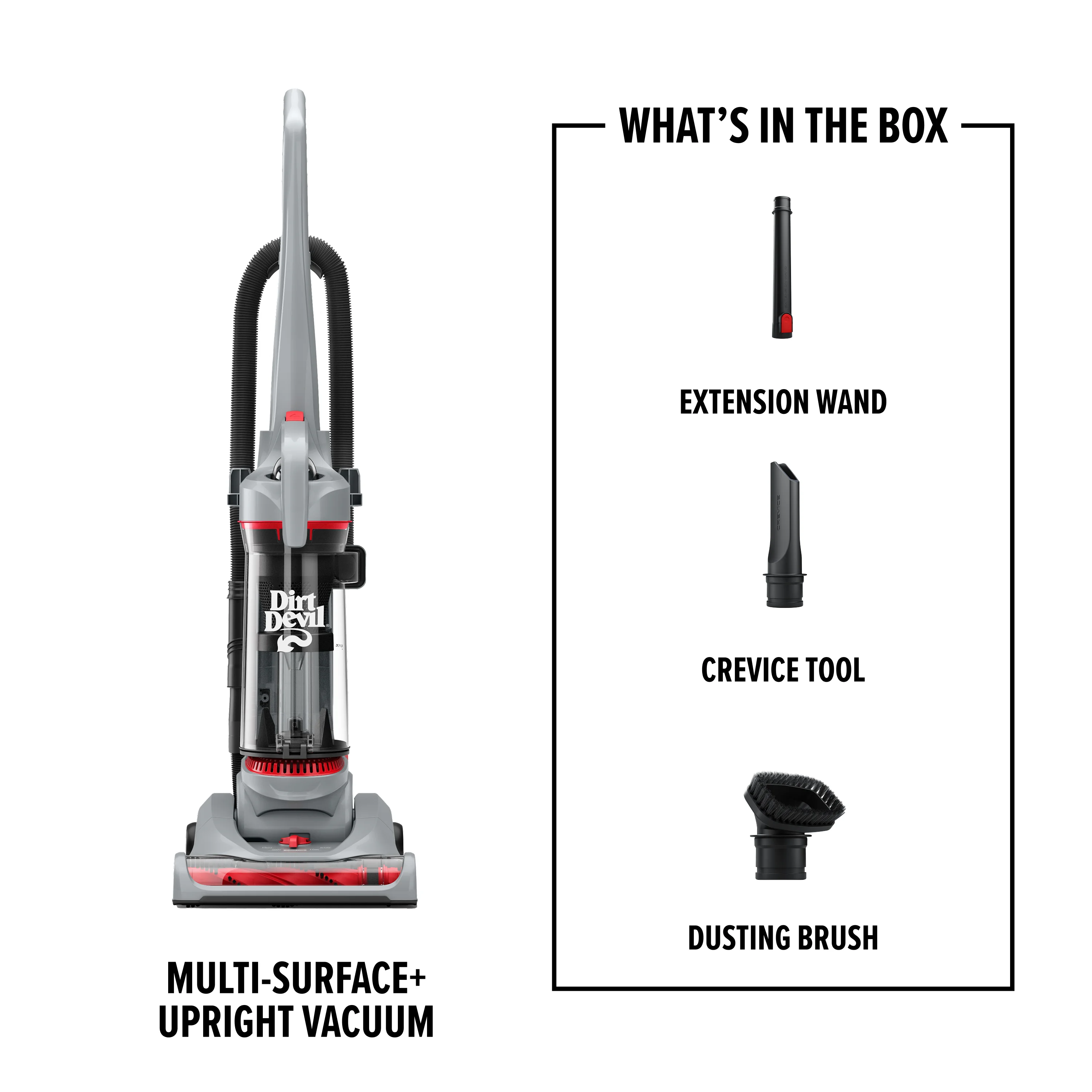 Performance Pet Bagless Upright Vacuum Cleaner, Pet Friendly, for Carpet Hard Floors, Above Floor Cleaning, Lightweight, UD76211V, Gray - Image 7