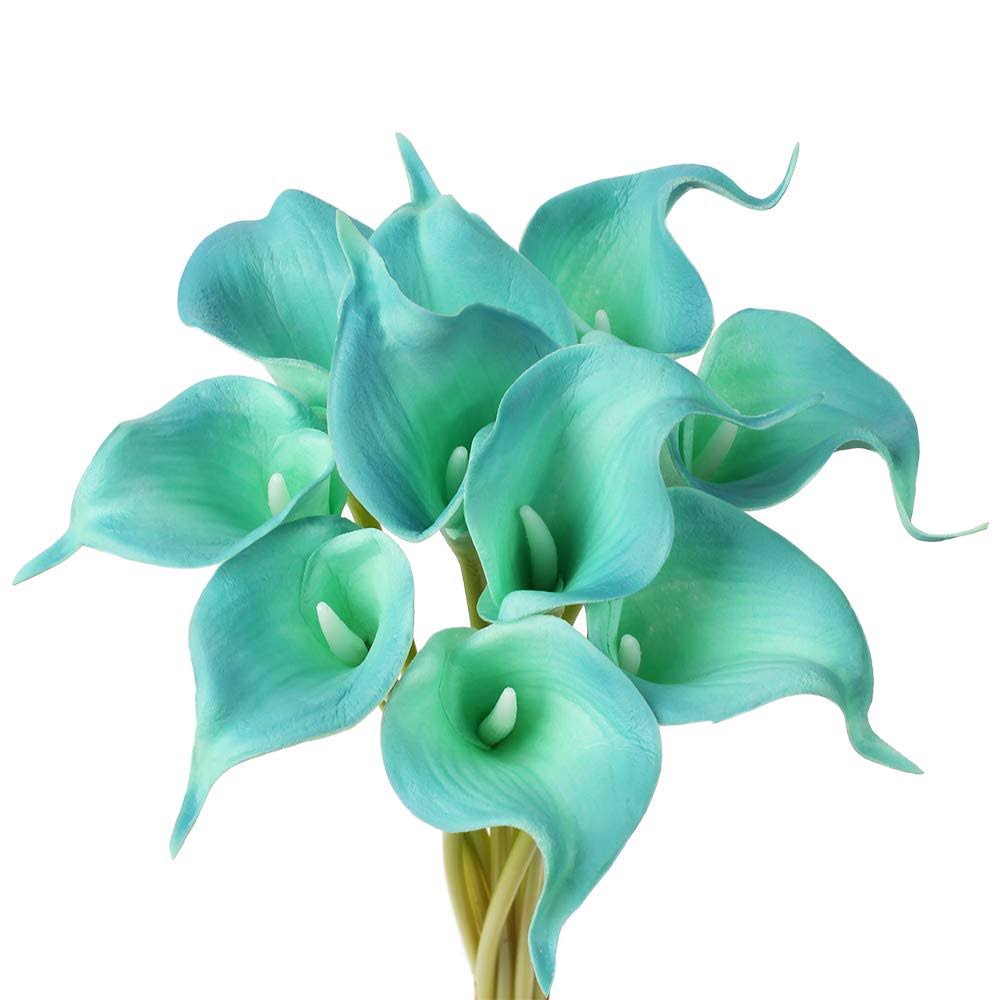 Calla Lily Artificial Flowers Real Touch Flowers Fake Lily Fake Flowers for Decoration Calla Lillies Artificial Spring Flowers Tiger Lilly Flowers