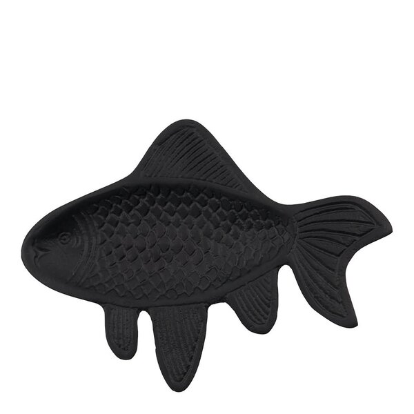 Veggkunst Fish 19,5x14,5 cm svart