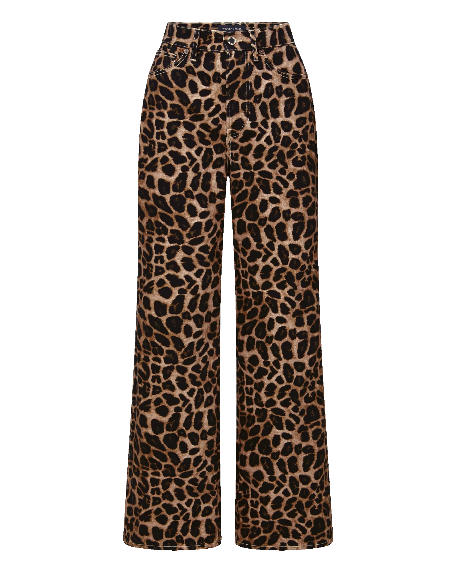 Taylor Leopard Wide-Leg Jean