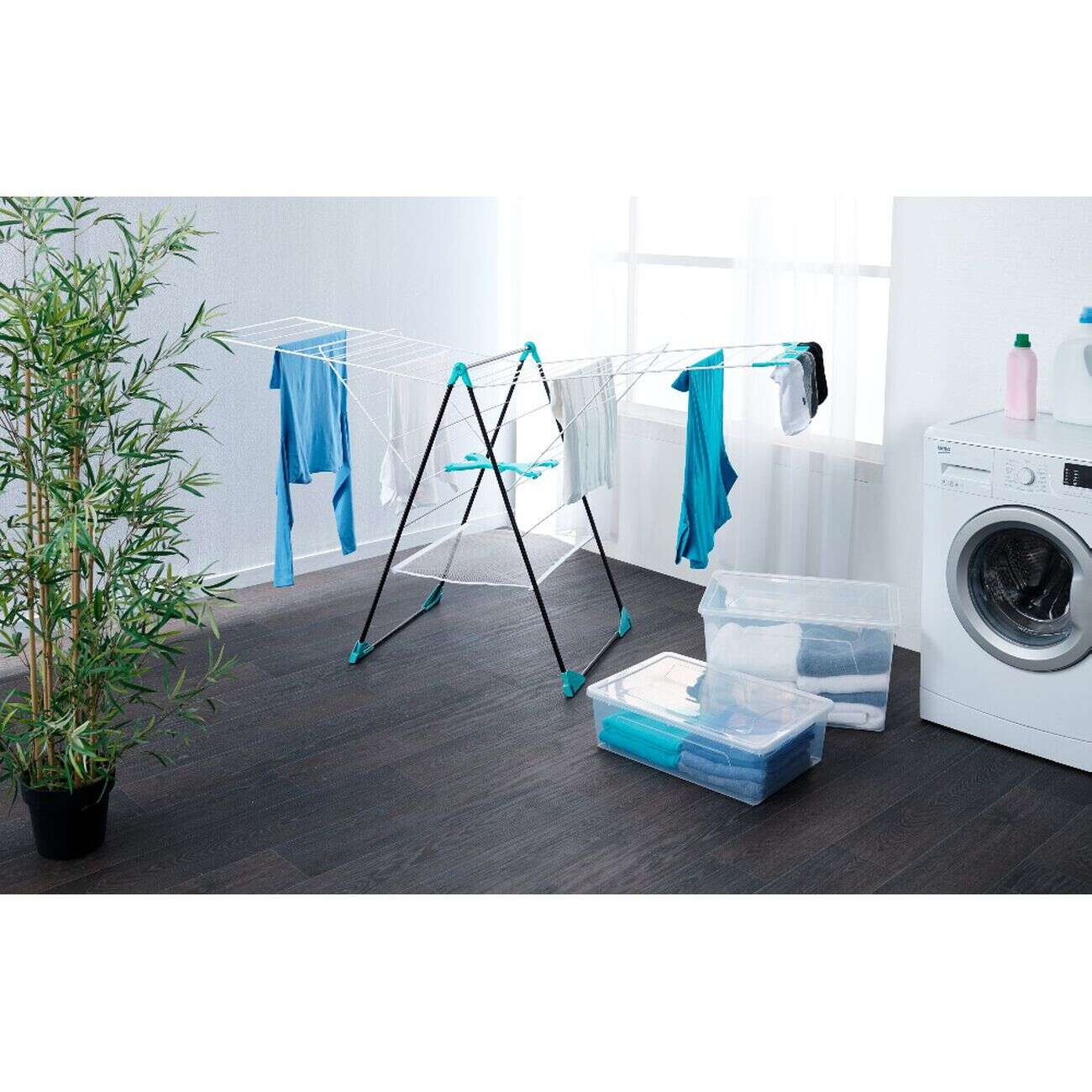 Boîte de rangement transparente 22 L