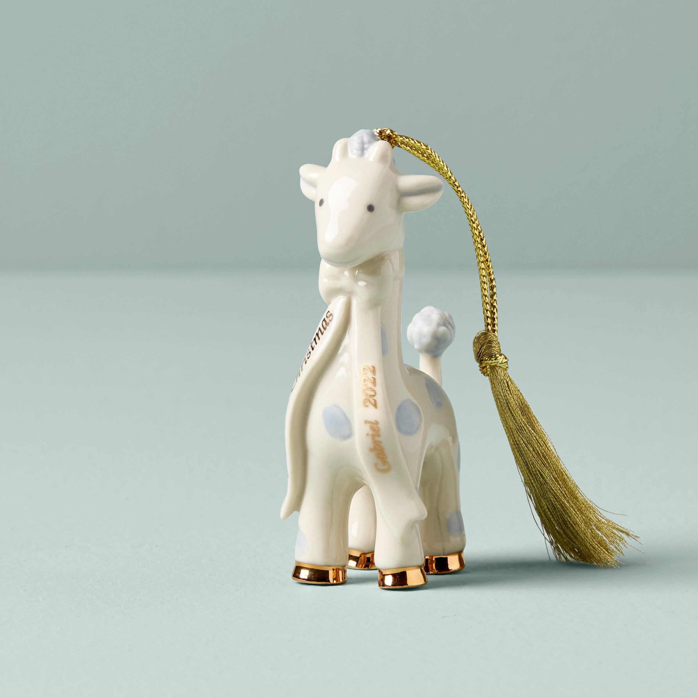 Blue Baby&s First Christmas Giraffe Ornament by Lenox