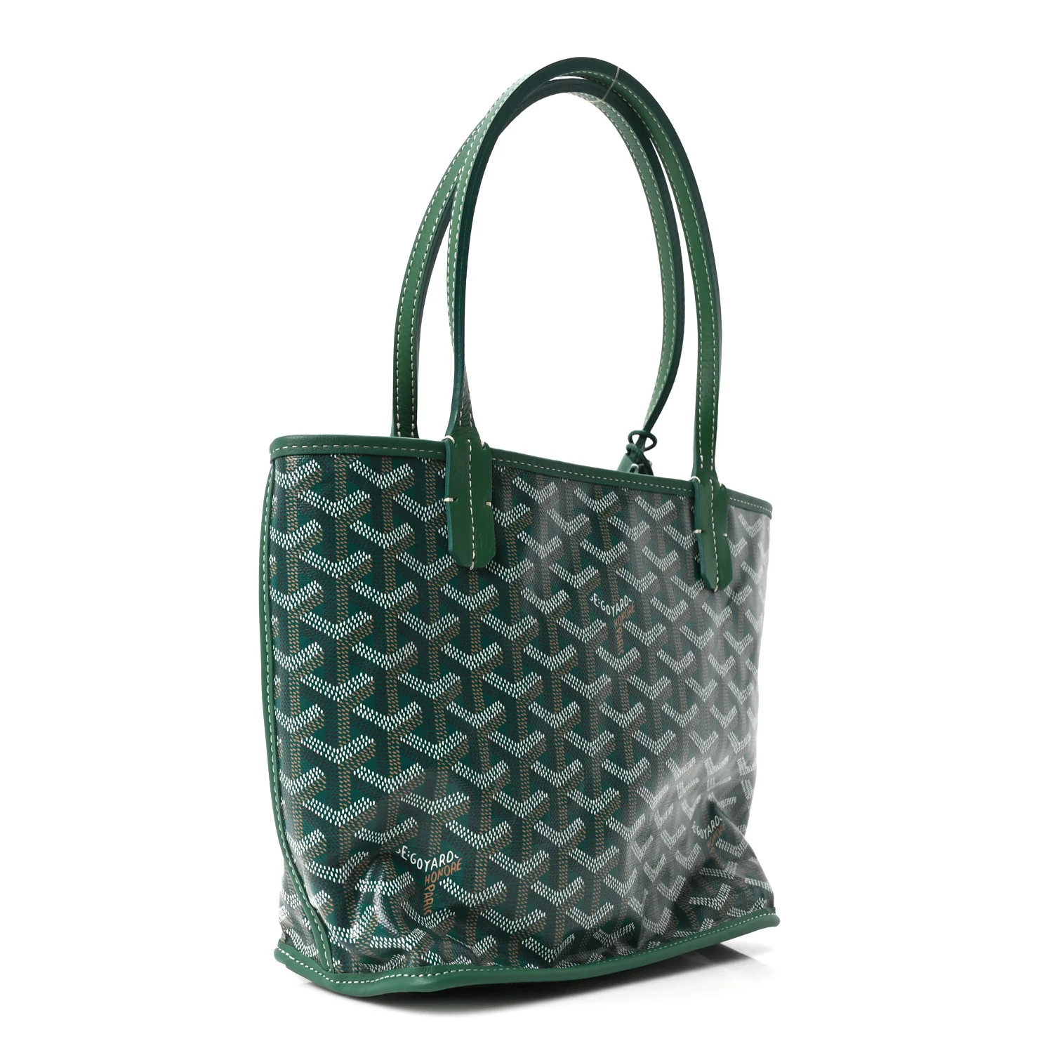 Goyardine Reversible Mini Anjou Green