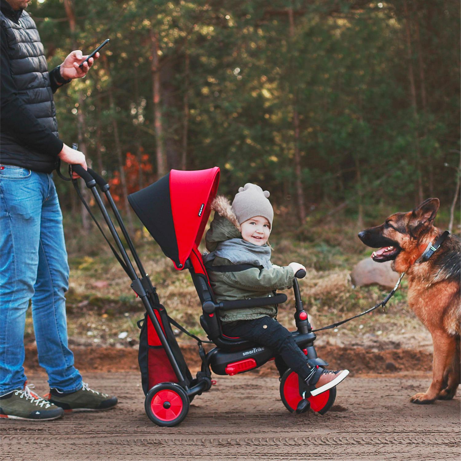 5 in 1 Modular Toddler Stroller Tricycle with 1 Handed Steering - Image 7