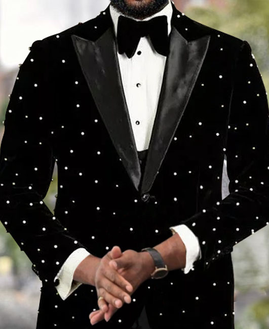 Blazer décontracté à pois noirs de style britannique avec revers
