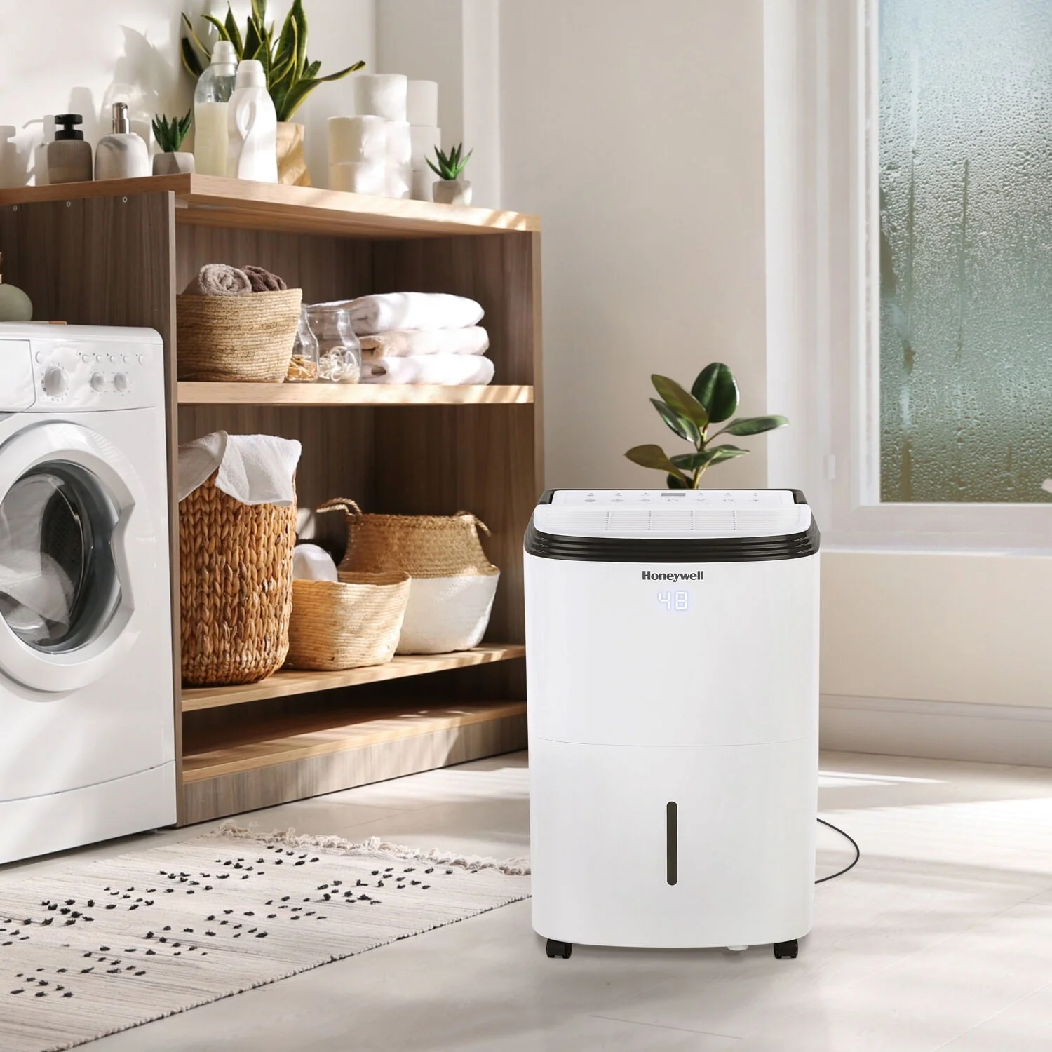 50 Pint Energy Star Dehumidifier with Pump for Basements Large Rooms Up To 4000 Sq ft Image 3