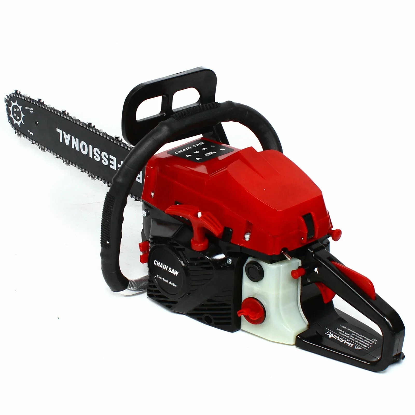 YIYIBYUS 62cc Gas Chainsaw 20 Bar Gasoline Powered Chain Saw Wood Tree Cutting Garden Farm Tool 2-Stroke Top Handle