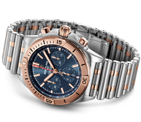 [Super Clone]Breitling Watch Chronomat B01 42 Blue Bracelet