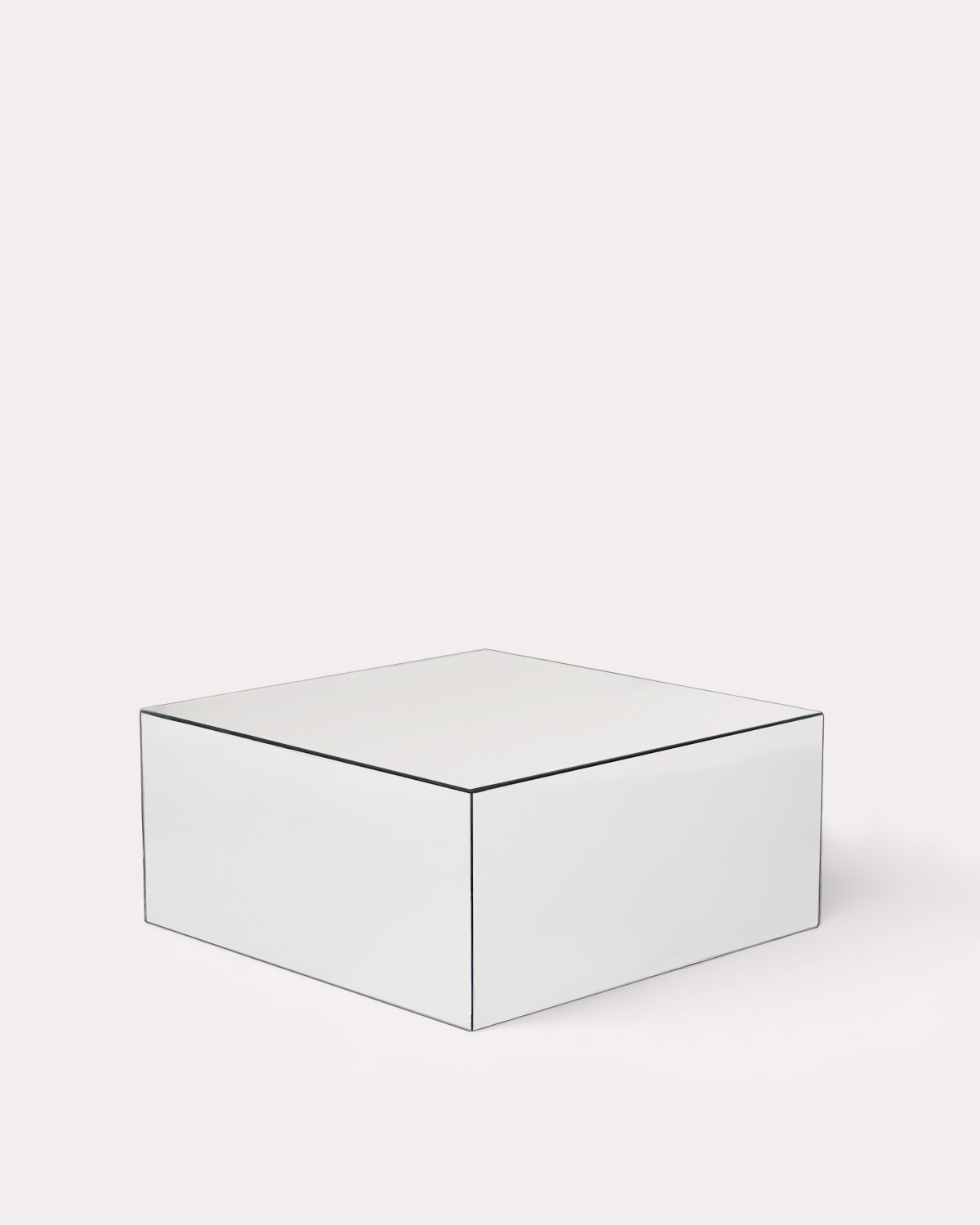 Ninel - Mesa de Centro Cuadrada de Cristal (75x75 cm) Ninel