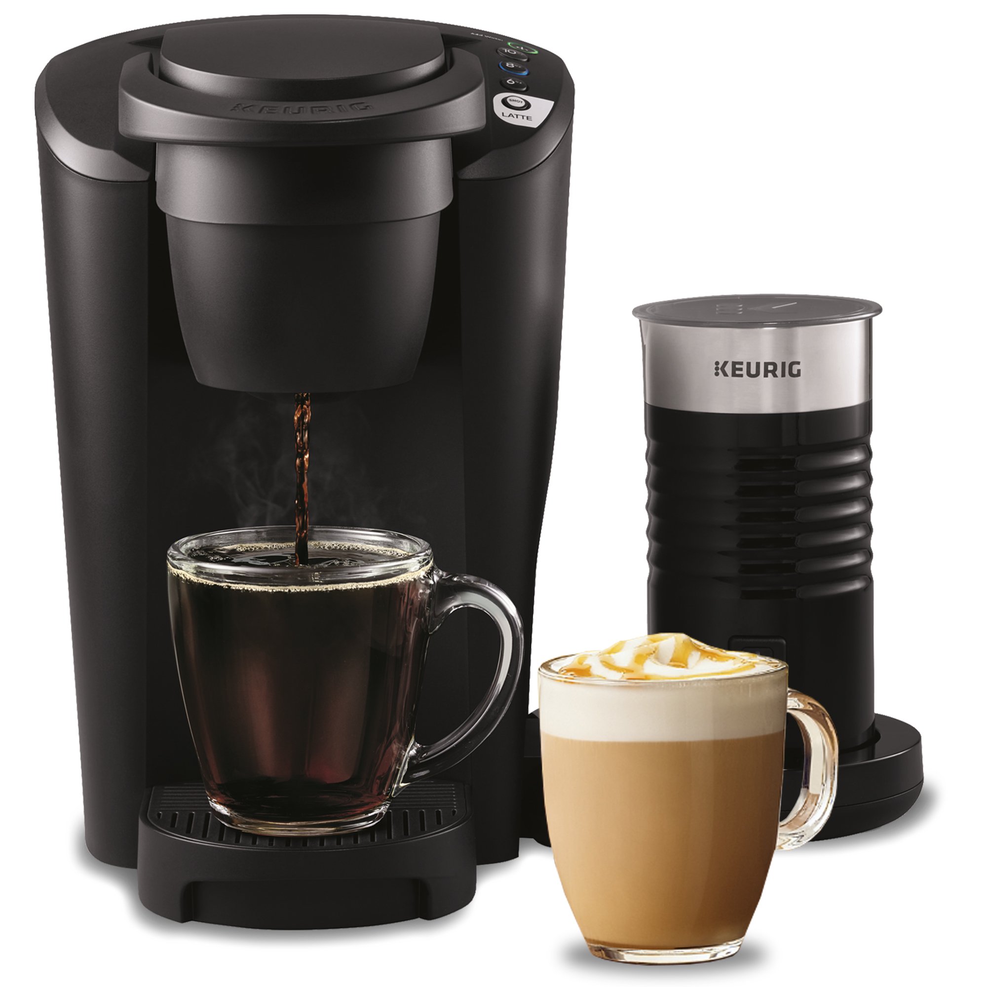 Machine à café et latte Keurig K-Latte à dosettes K-Cup individuelles, noire