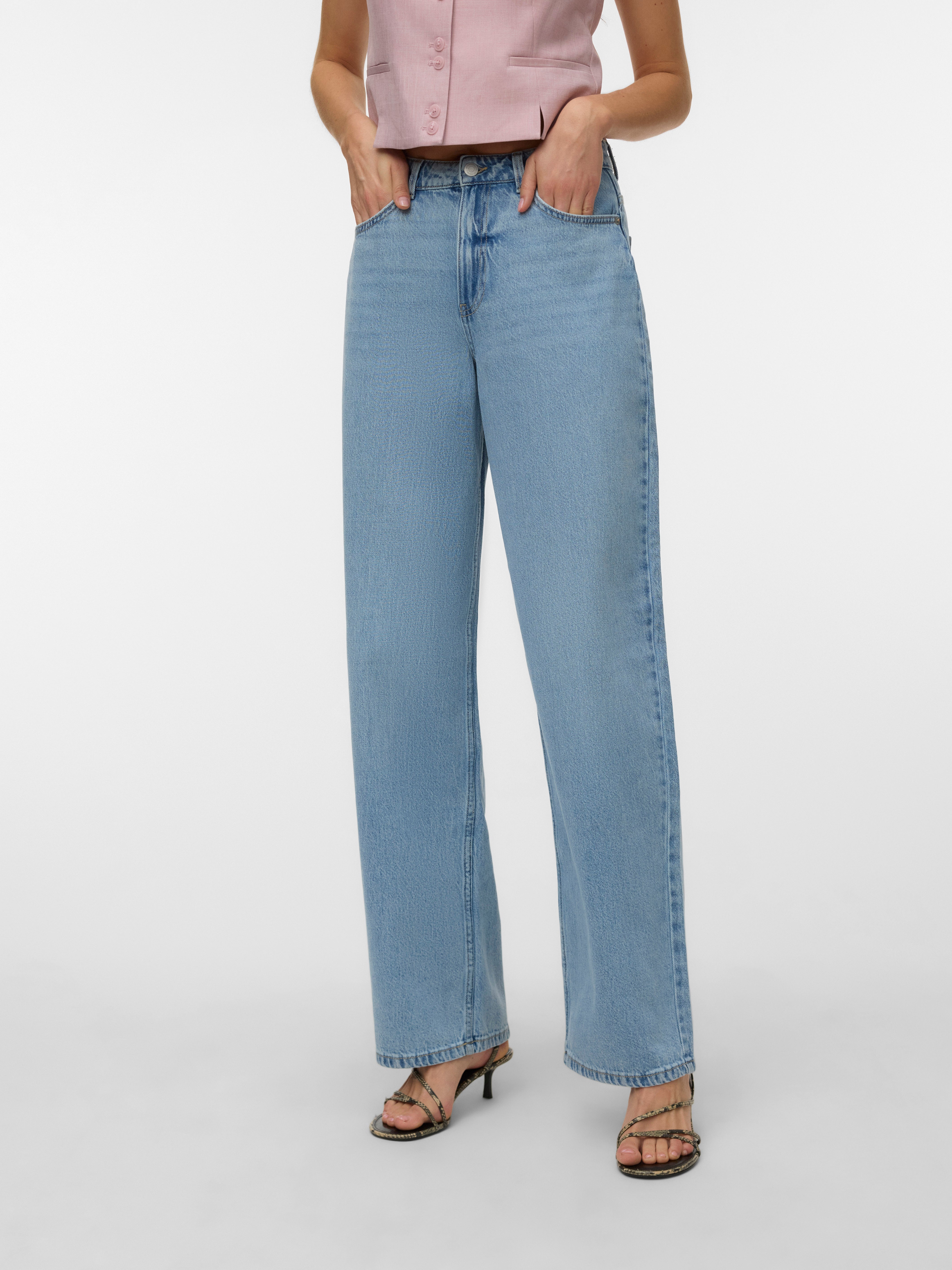 VERO MODA® VMESTELLE High rise Barrel Fit Jeans