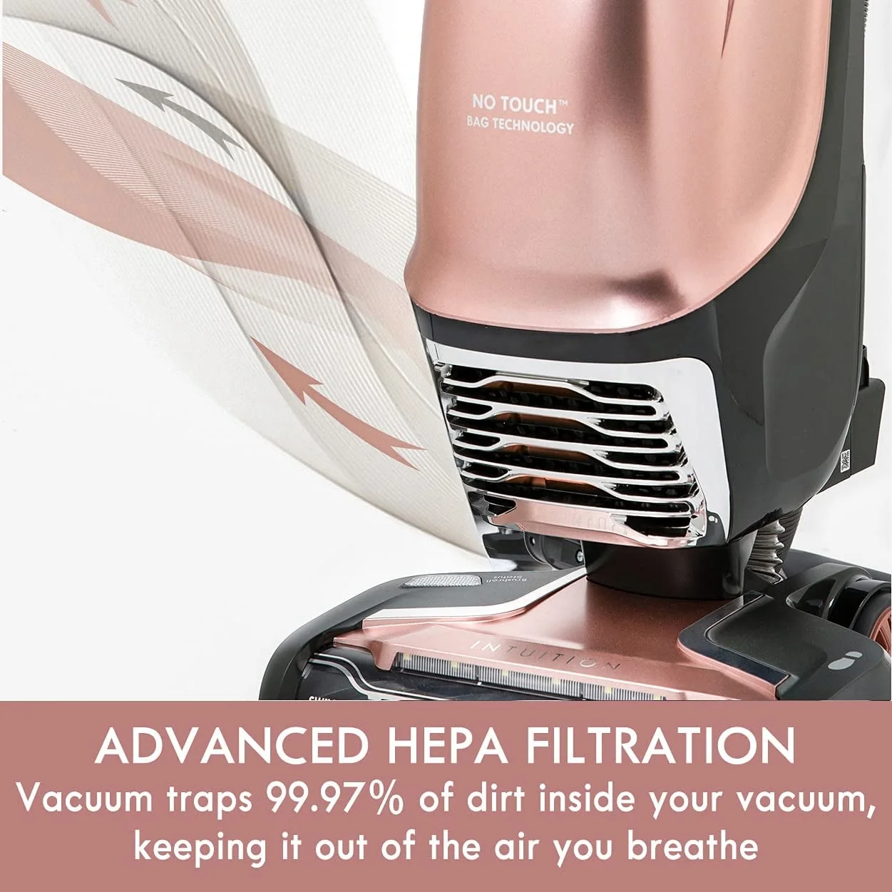 BU4050 Intuition Bagged Upright Vacuum Cleaner for Carpet, Hard Floor, Rose Gold - Image 6