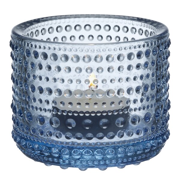 Kastehelmi lyslykt 6,4 cm aqua