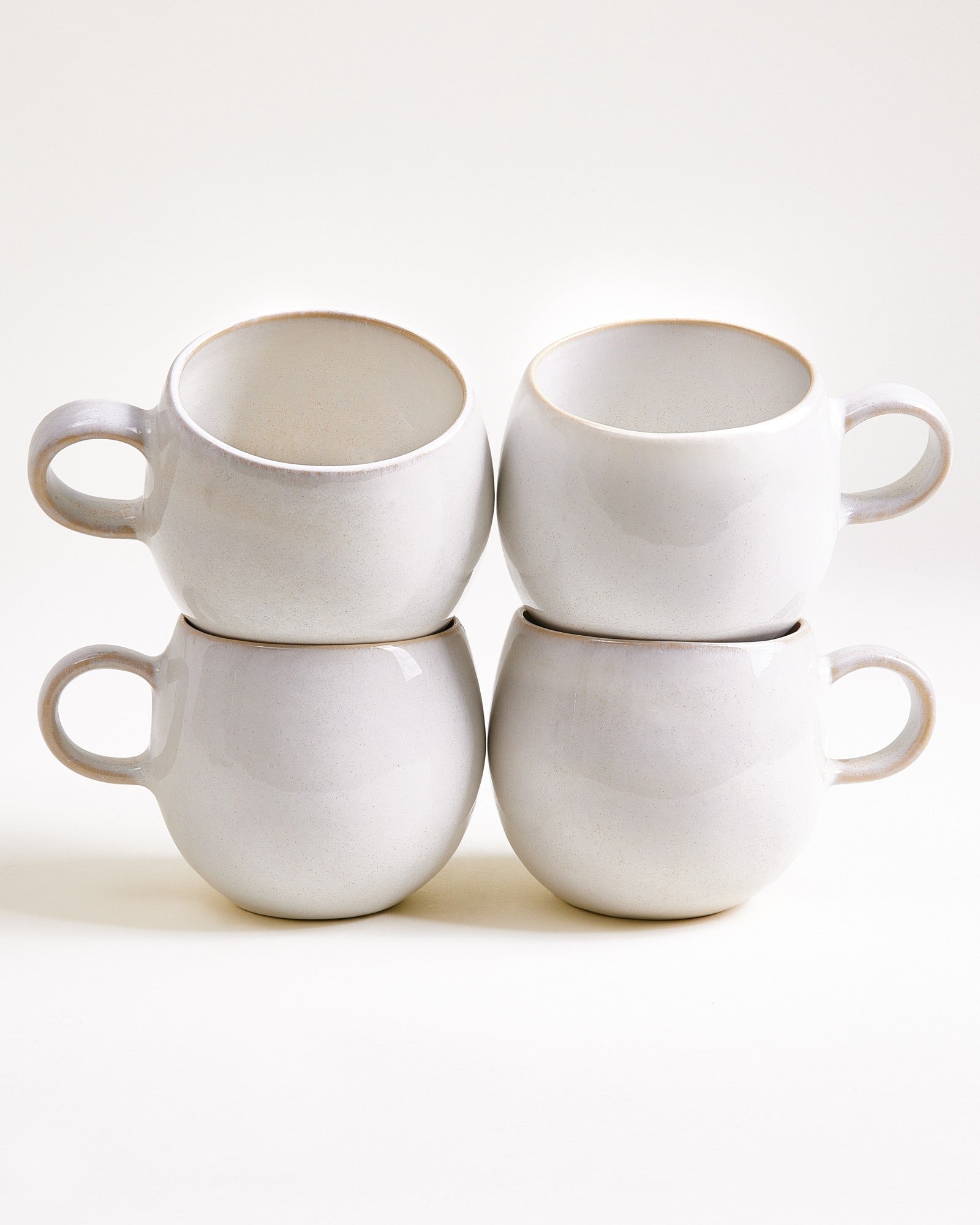 AREIA - LARGE MUG WHITE SET OF 4