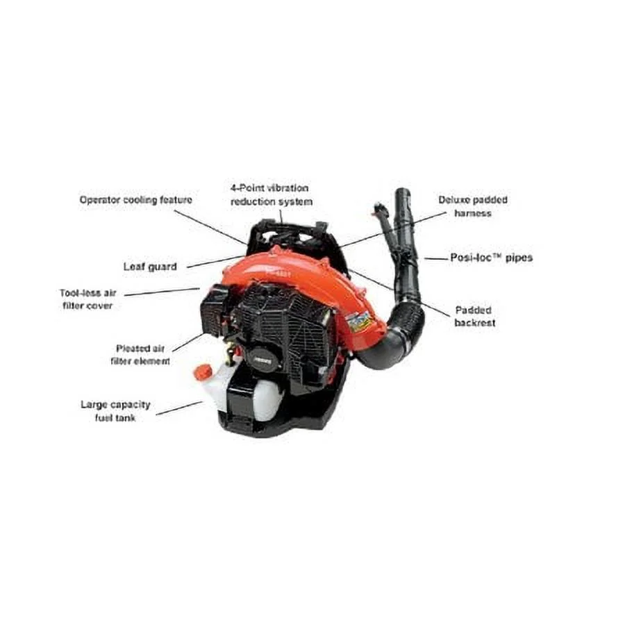 PB 580T Backpack Leaf Blower, Gas, 510 Cfm, 215 mph Image 2