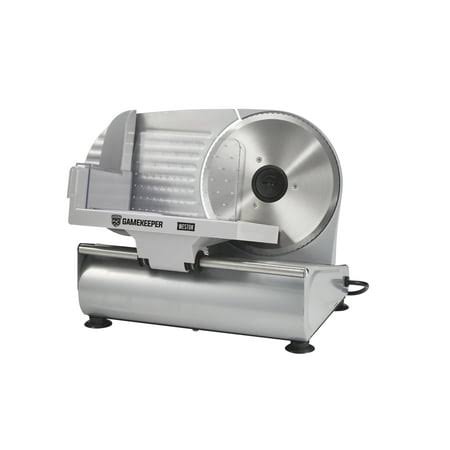 Mossy Oak Gamekeeper 7.5 inch Stainless Steel Meat Slicer, 61-0770-gkf, Silver