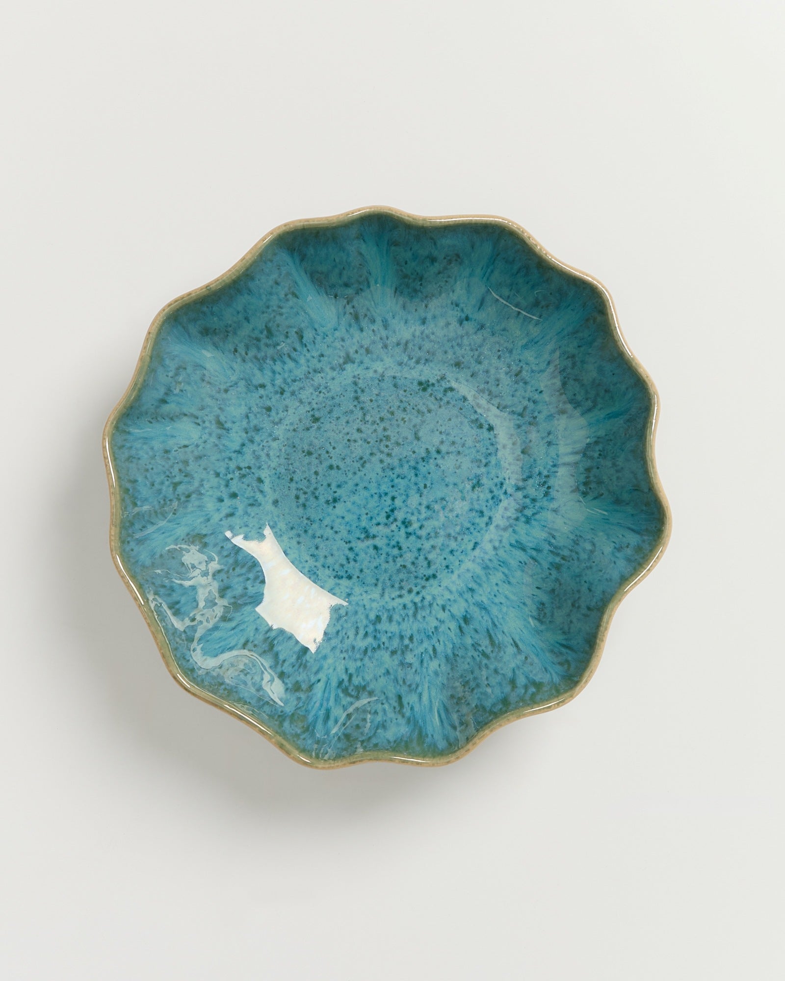 AREIA - PASTA PLATE SHELL AQUA