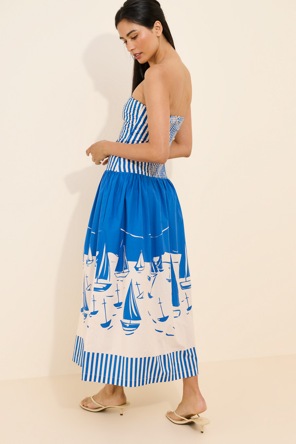 Malla Drop Waist Midi Dress