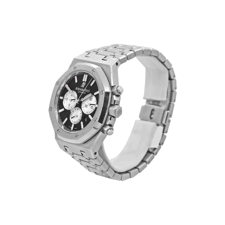 [Super Clone]Audemars Piguet Royal Oak Chronograph Watch-Black Dial 41mm