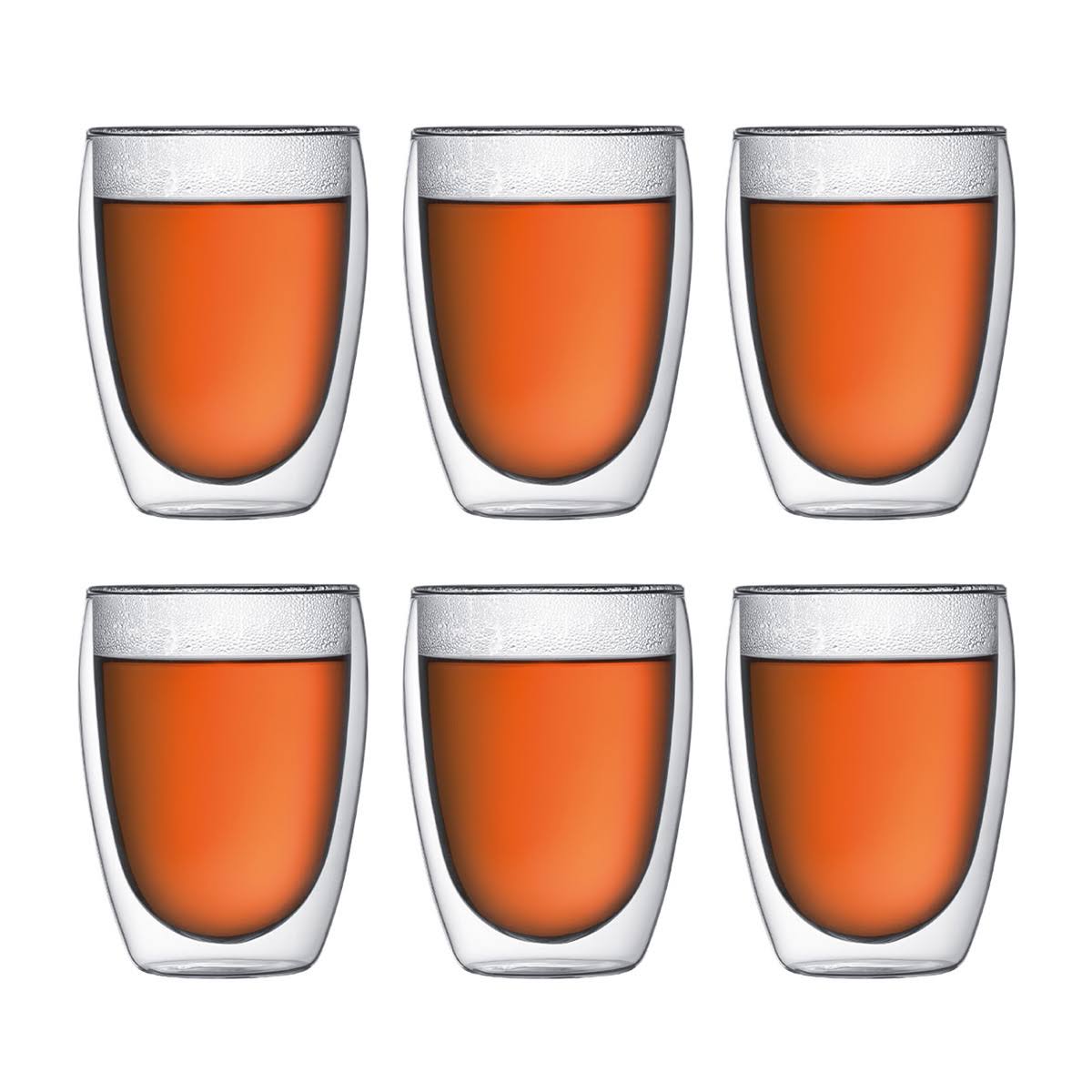 Bodum 6pc Pavina Double Wall 12oz Glass Set