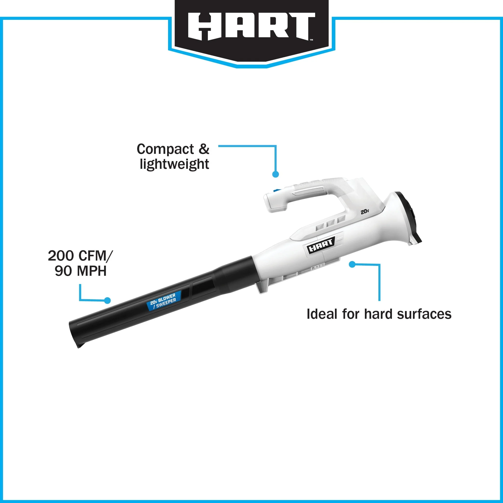 20 Volt 10 inch String Trimmer/Bazooka Leaf Blower Combo Kit, (1) 2 0Ah Lithium Ion Battery Image 8