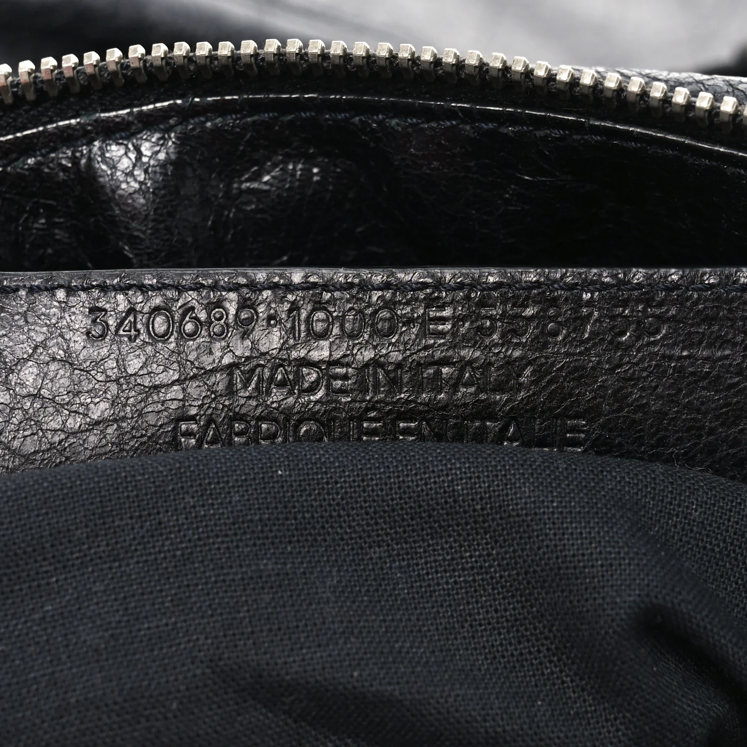 Agneau Classic Silver Hardware Weekender Black
