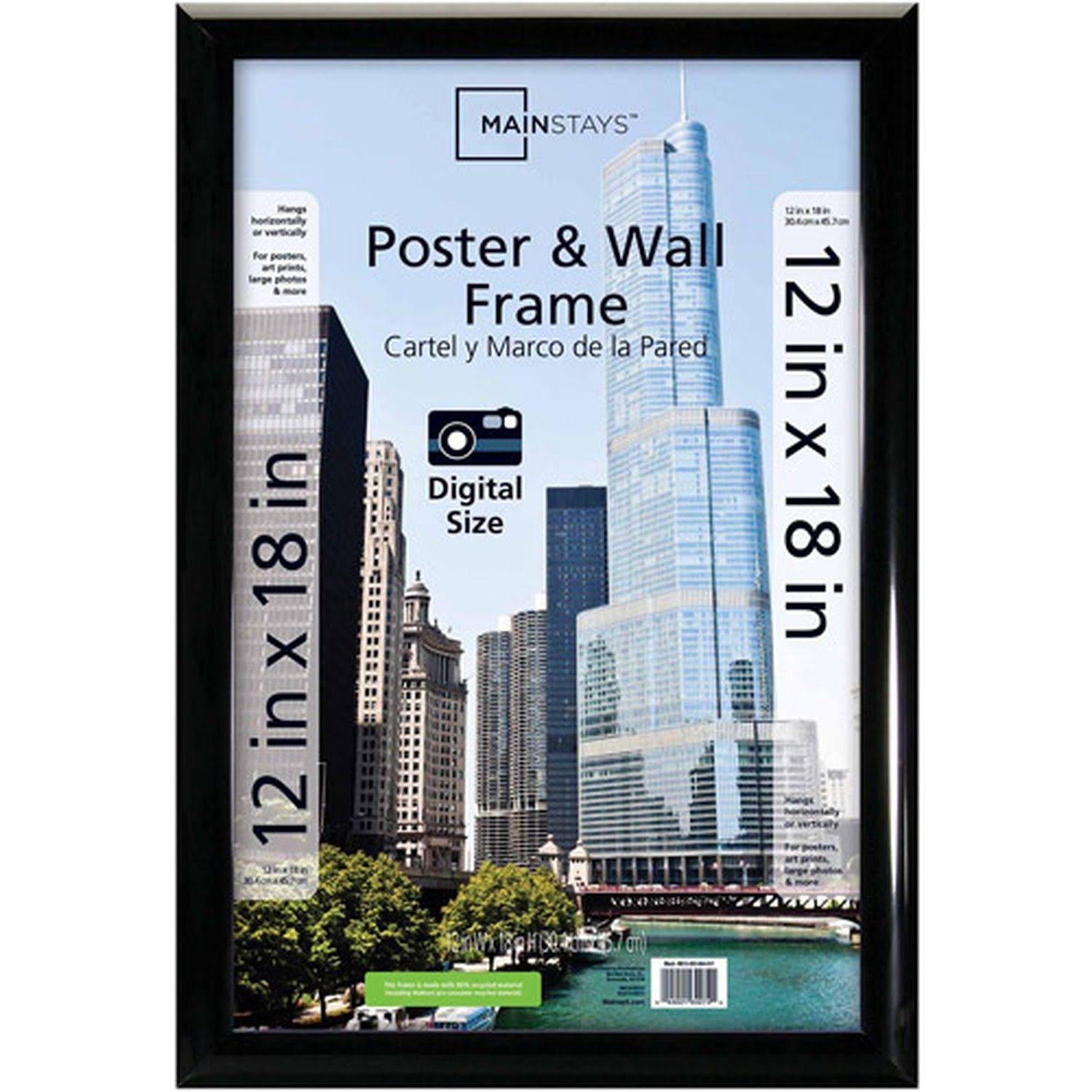Mainstays Trendsetter Poster Frame, Black