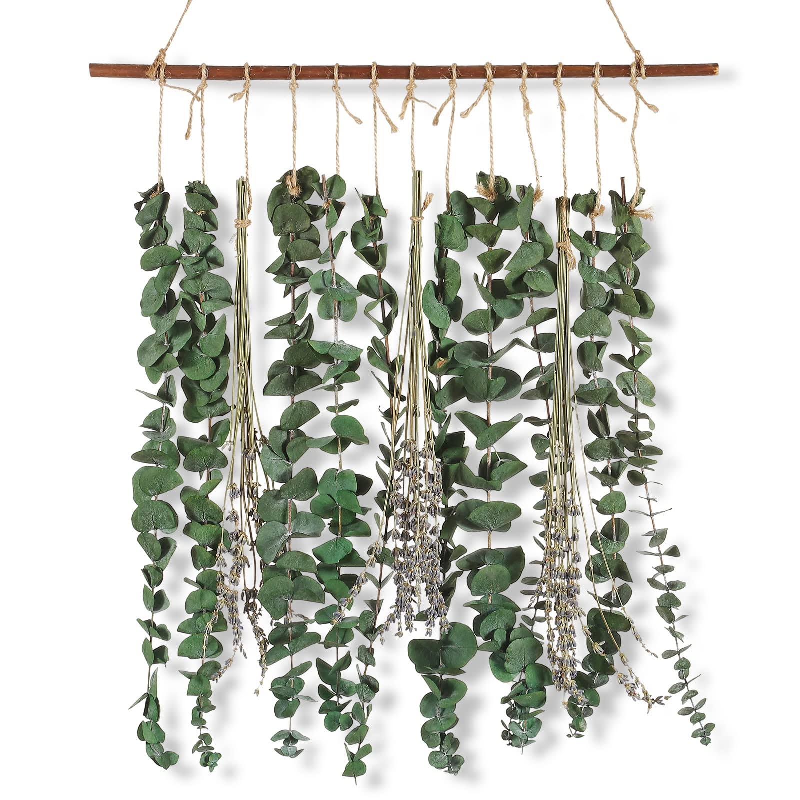 Bathroom Decor Real Eucalyptus for Shower and Lavender Fresh Eucalyptus Stems Wall Hanging Decor Fragrance Greenery Wall Hanging for Wedding Decor