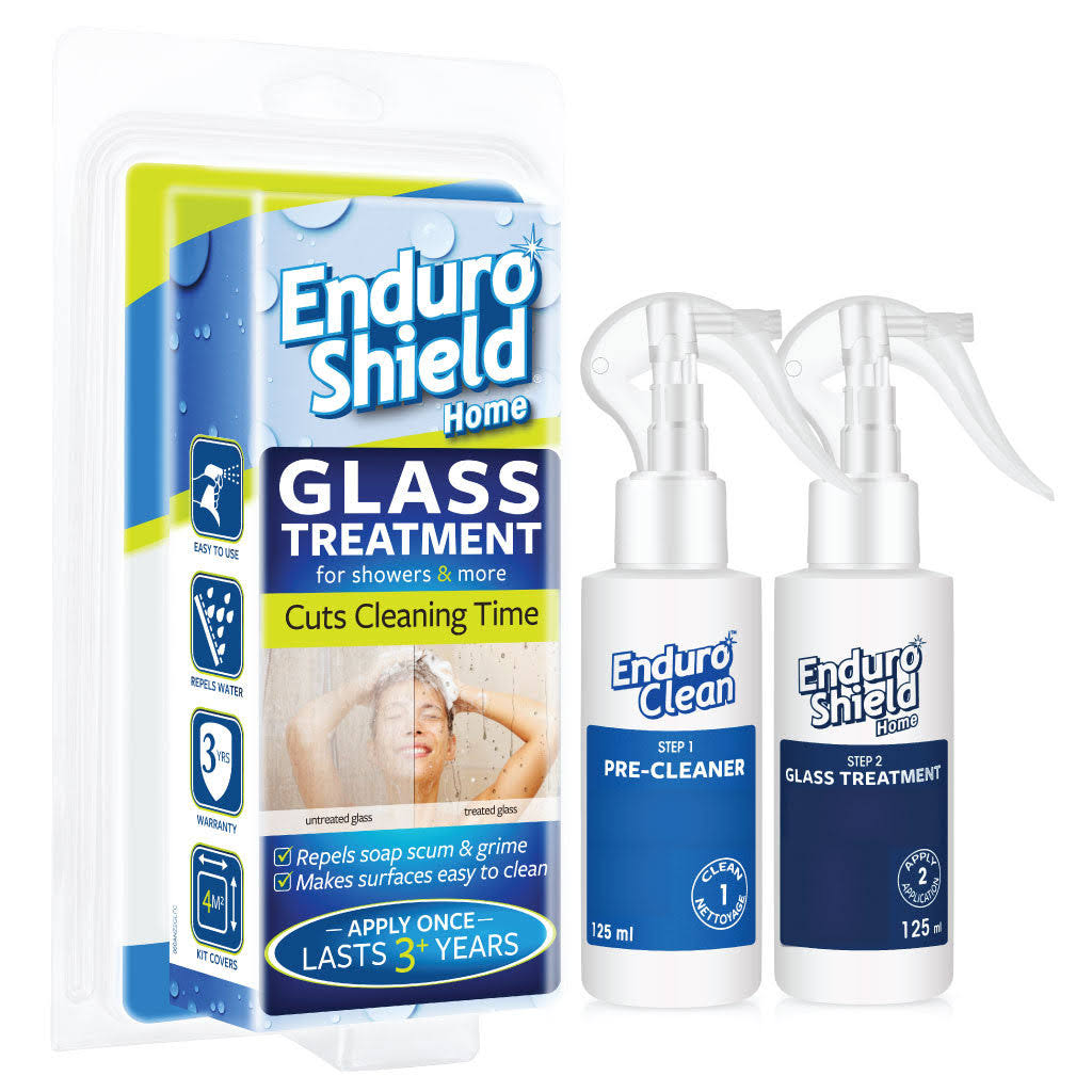 EnduroShield Home Treatment 4.2 oz Kit Shower Door Cleaner & Shower Glass Cleaner