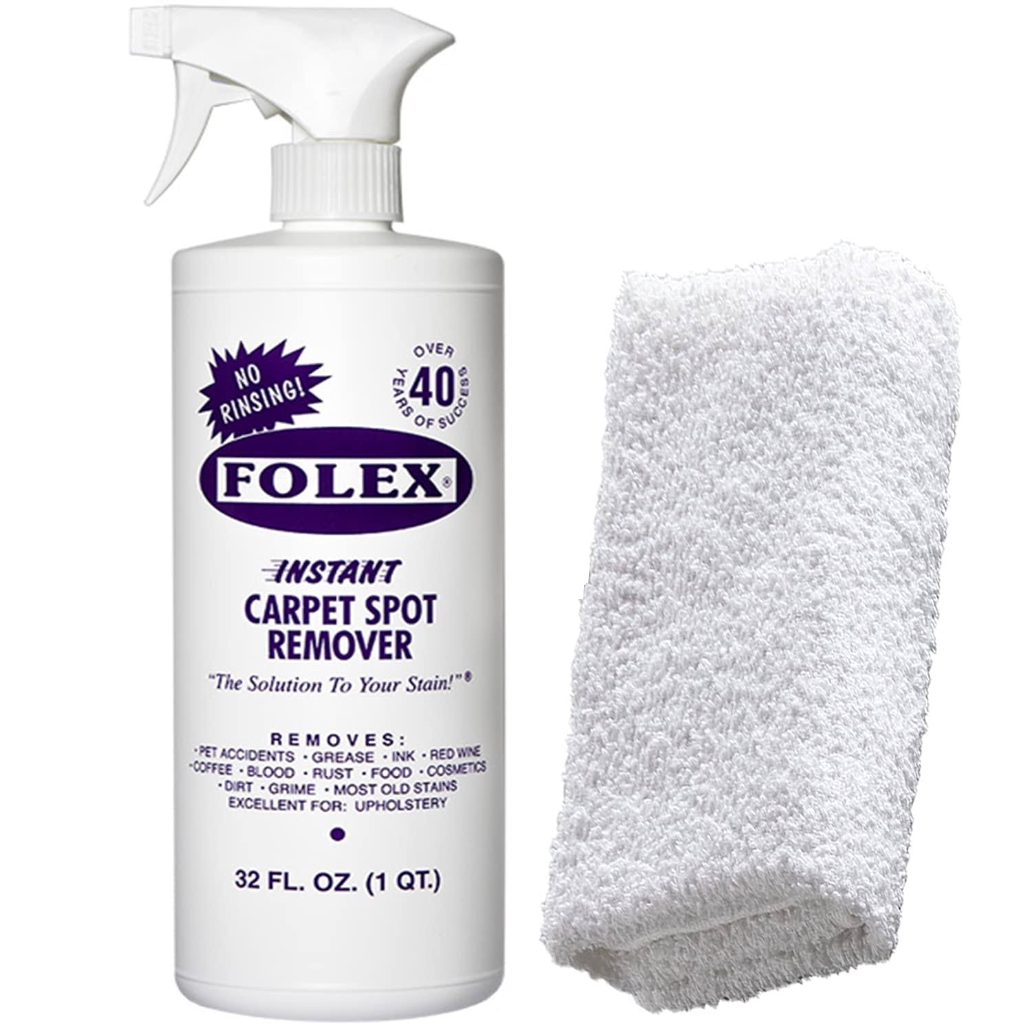 Folex Cemko Cleaning Cloth Instant Carpet Spot Remover Kit, 32oz