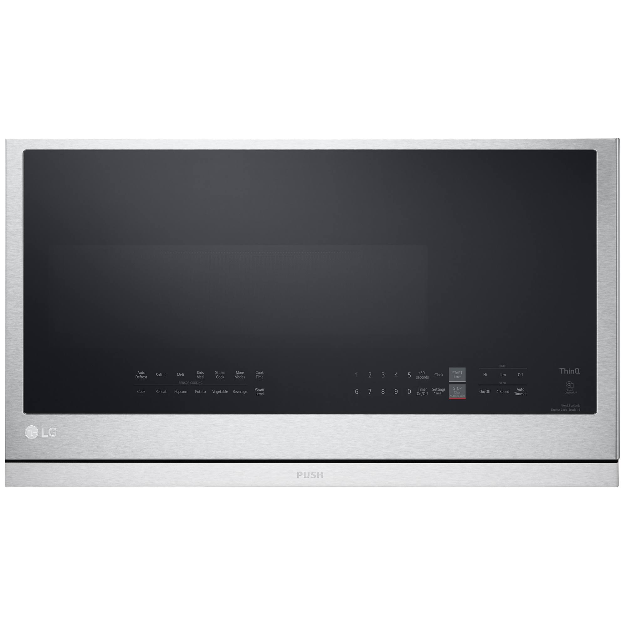 LG 2.1 Cu ft Over The Range Microwave - Stainless Steel