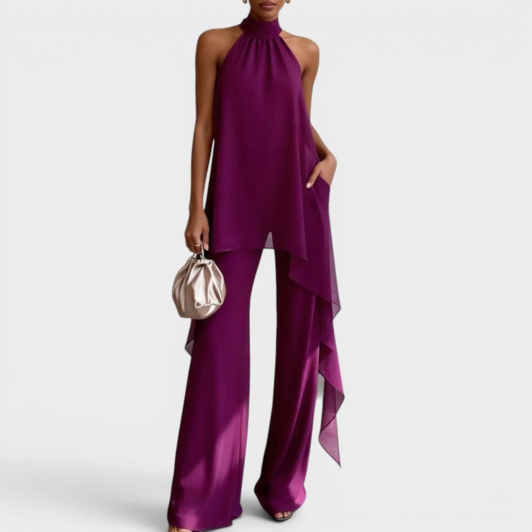 CLARA – Ensemble Élégant Col Halter