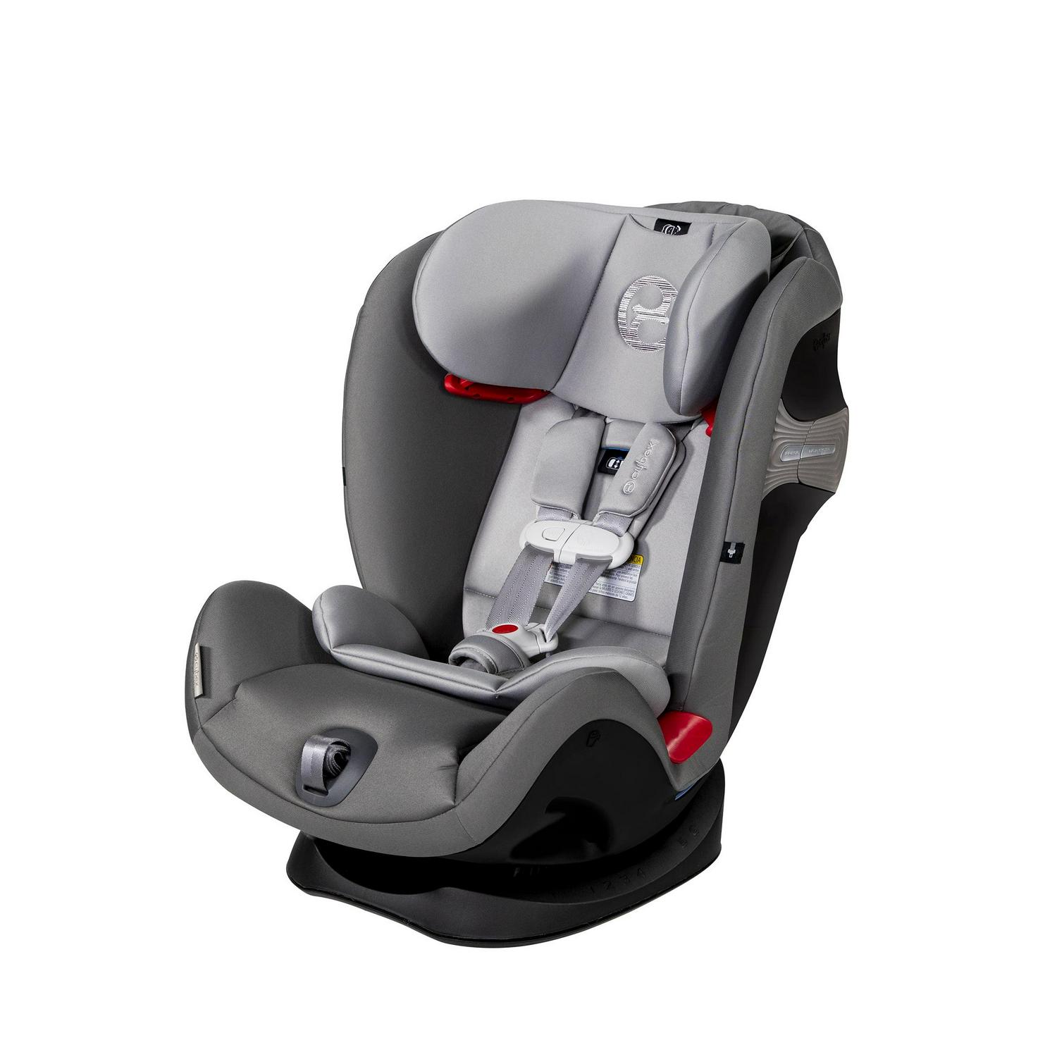 Cybex Eternis S. All - in - One Convertible Car Seat. 12 - Position Height - Adjustable Reclining Headrest. Side Impact Protection. Manhattan Grey. 120 lb (Non - Sensorsafe)