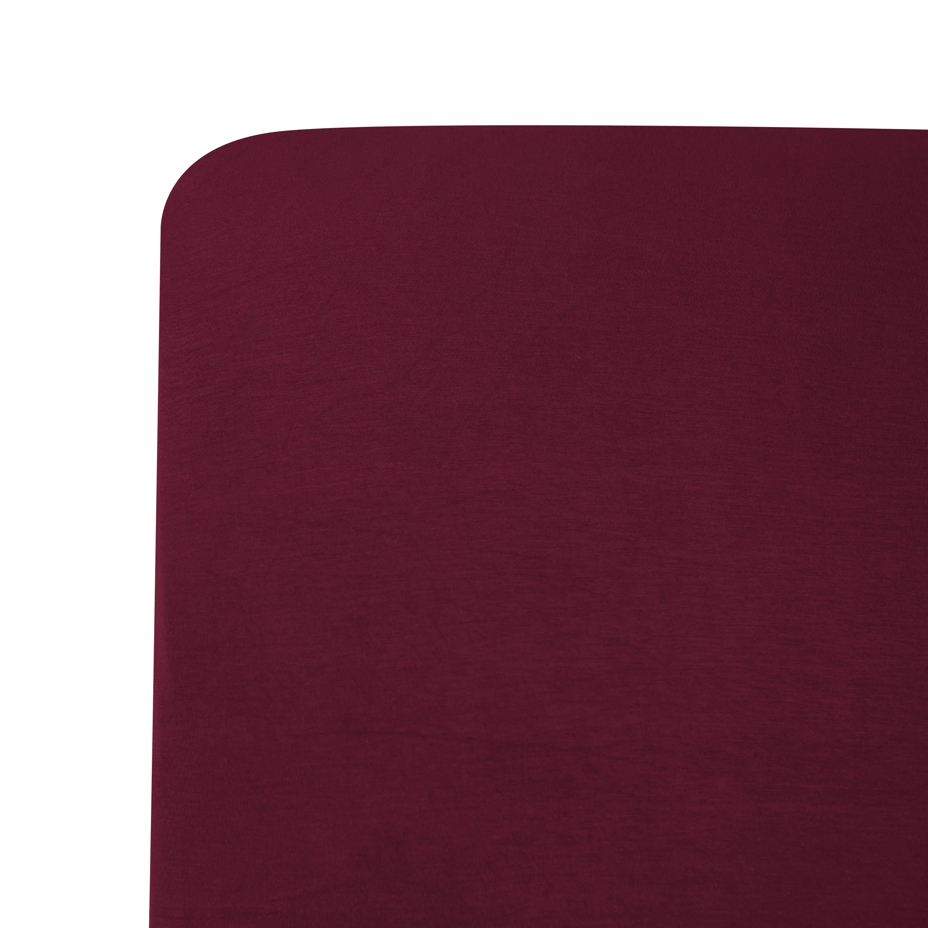 Crib Sheet in Burgundy