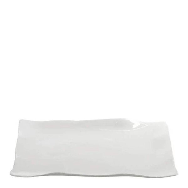 Perfect Imperfection serveringsfat L 21,5x21,5 cm hvit jord