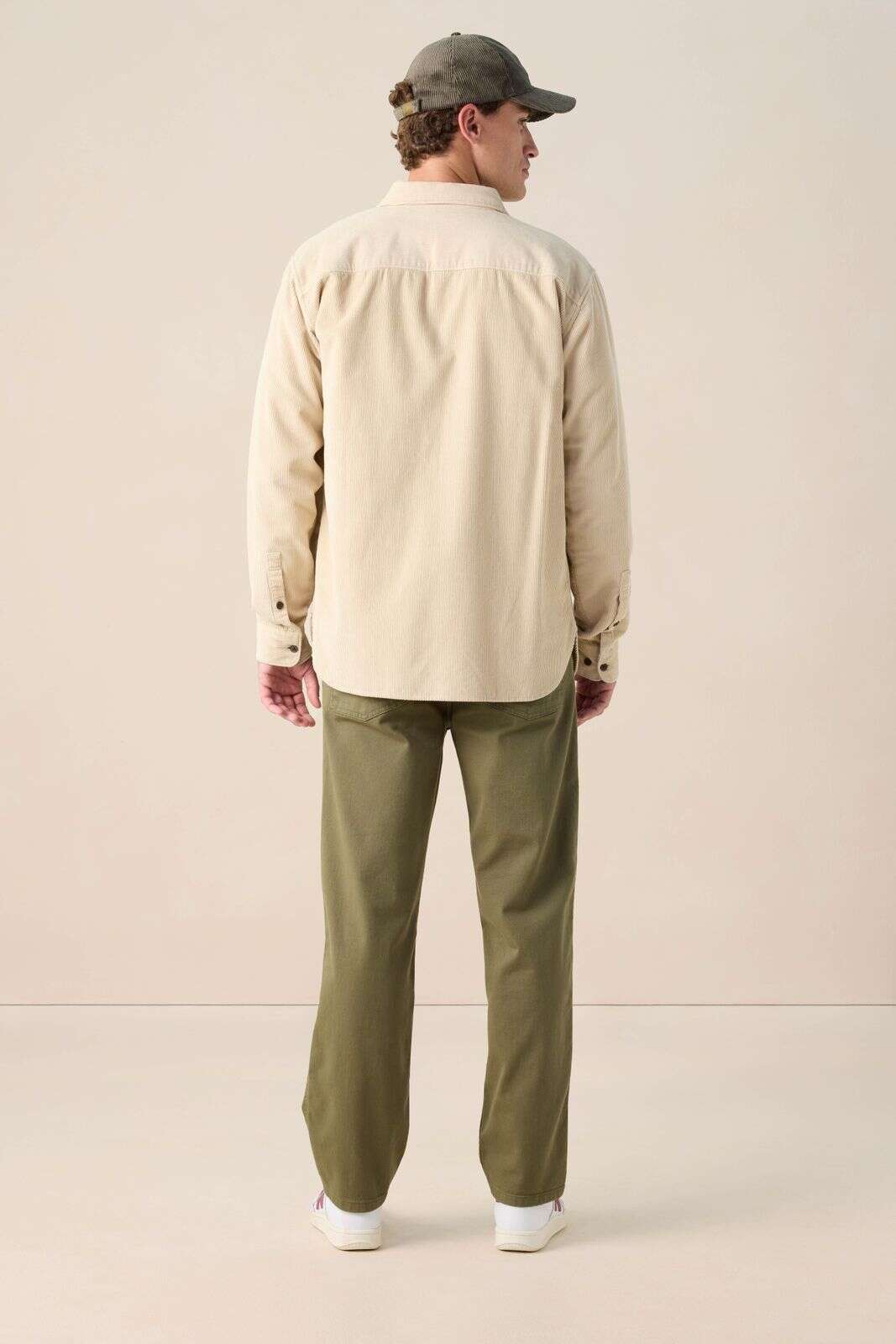 Donkergroene mid-rise jeans