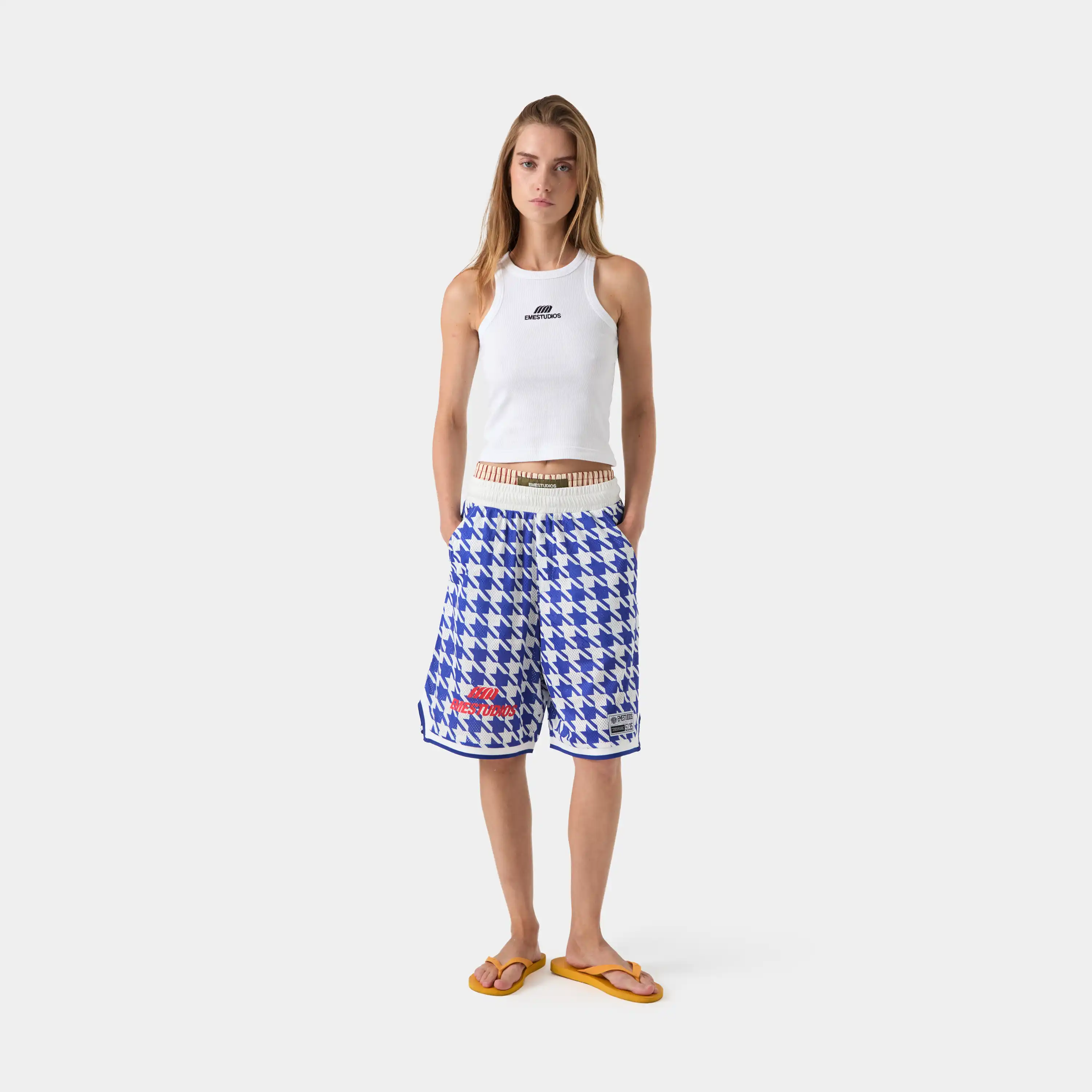 Mesh Navy Shorts