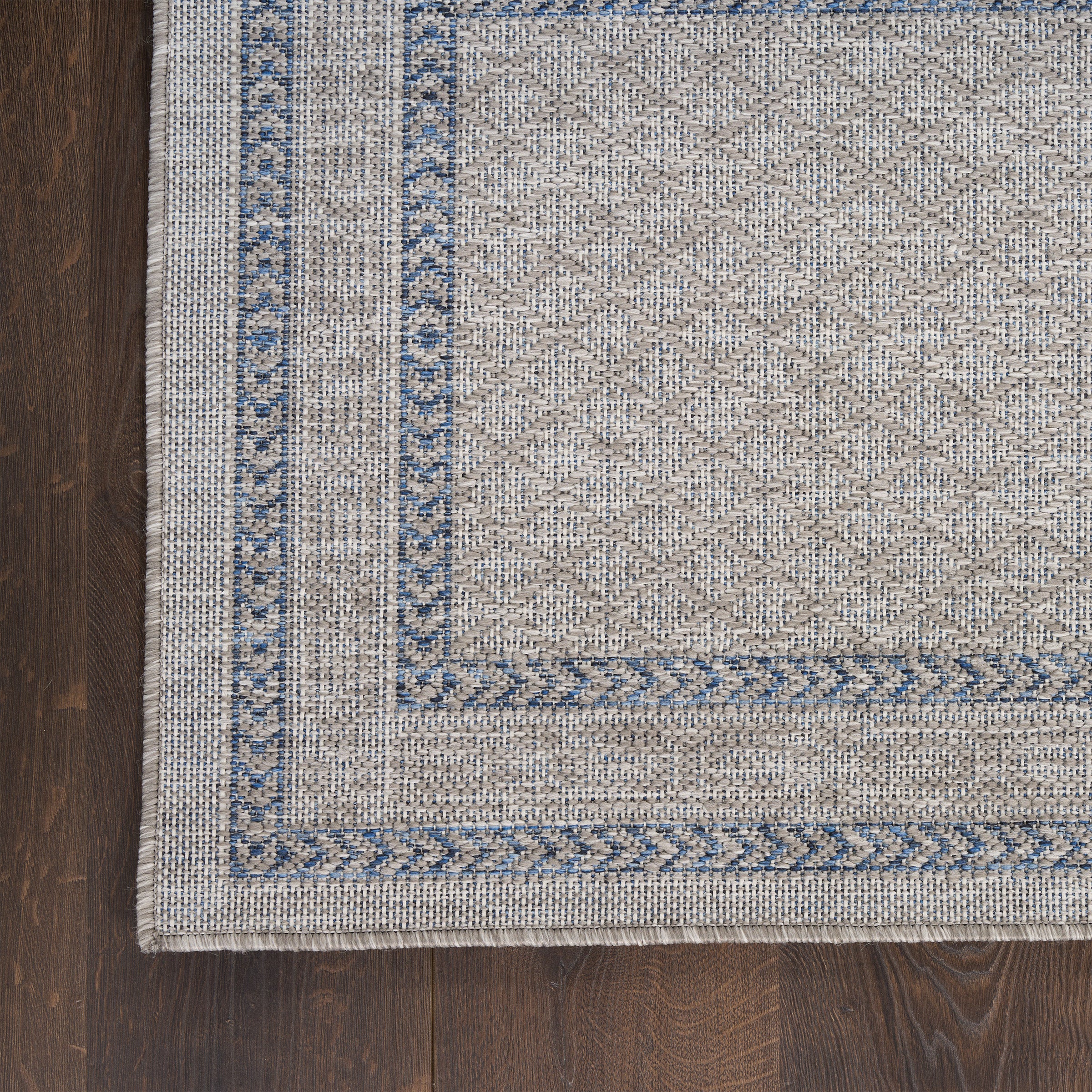 Nourison Garden Spring Indoor/Outdoor Rug Collection, Meadow Gray