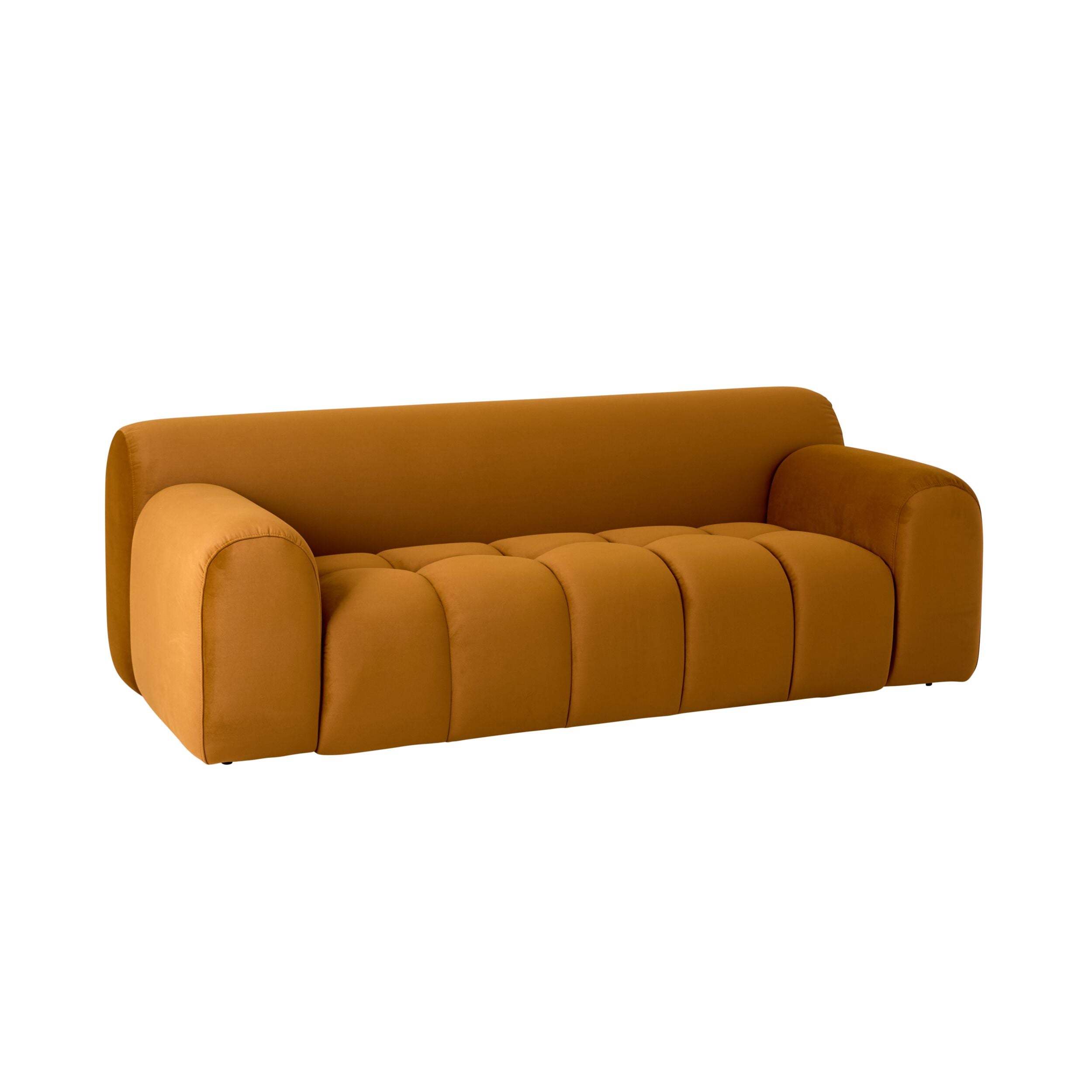 Alexis 2 Seater Velvet Sofa Ochre